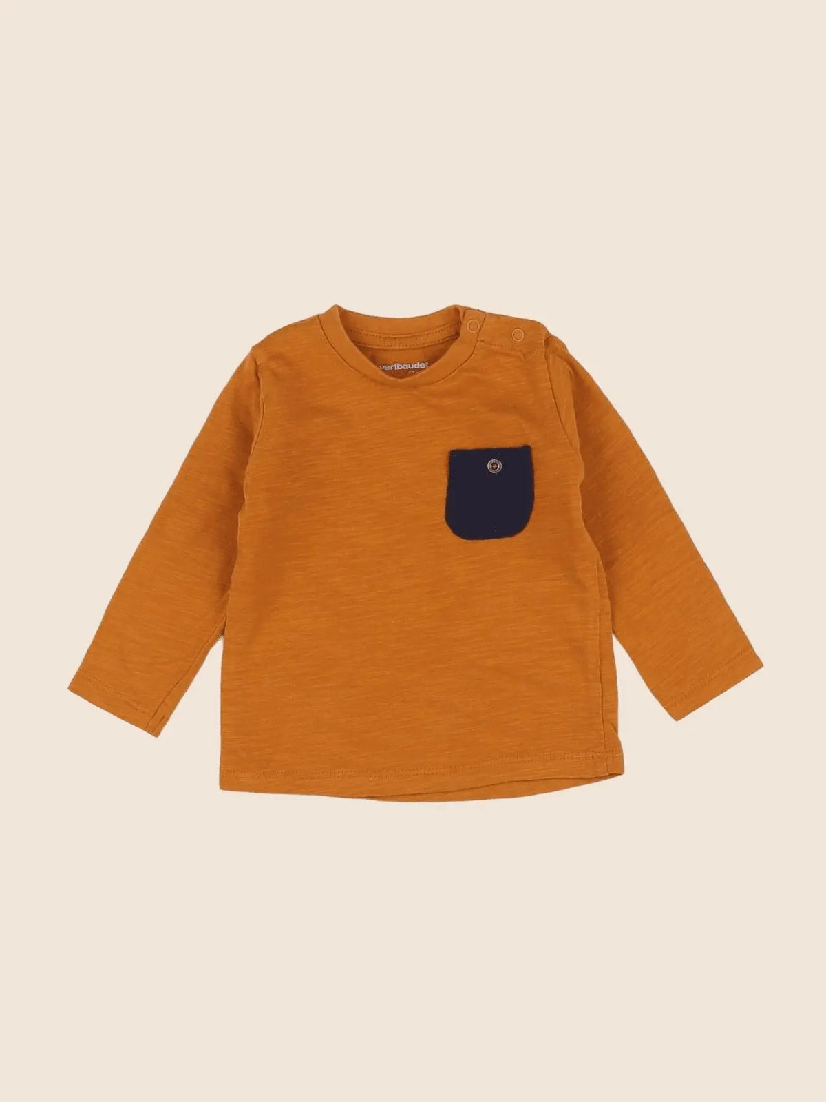 Vertbaudet - tee-shirt jaune - 6 mois