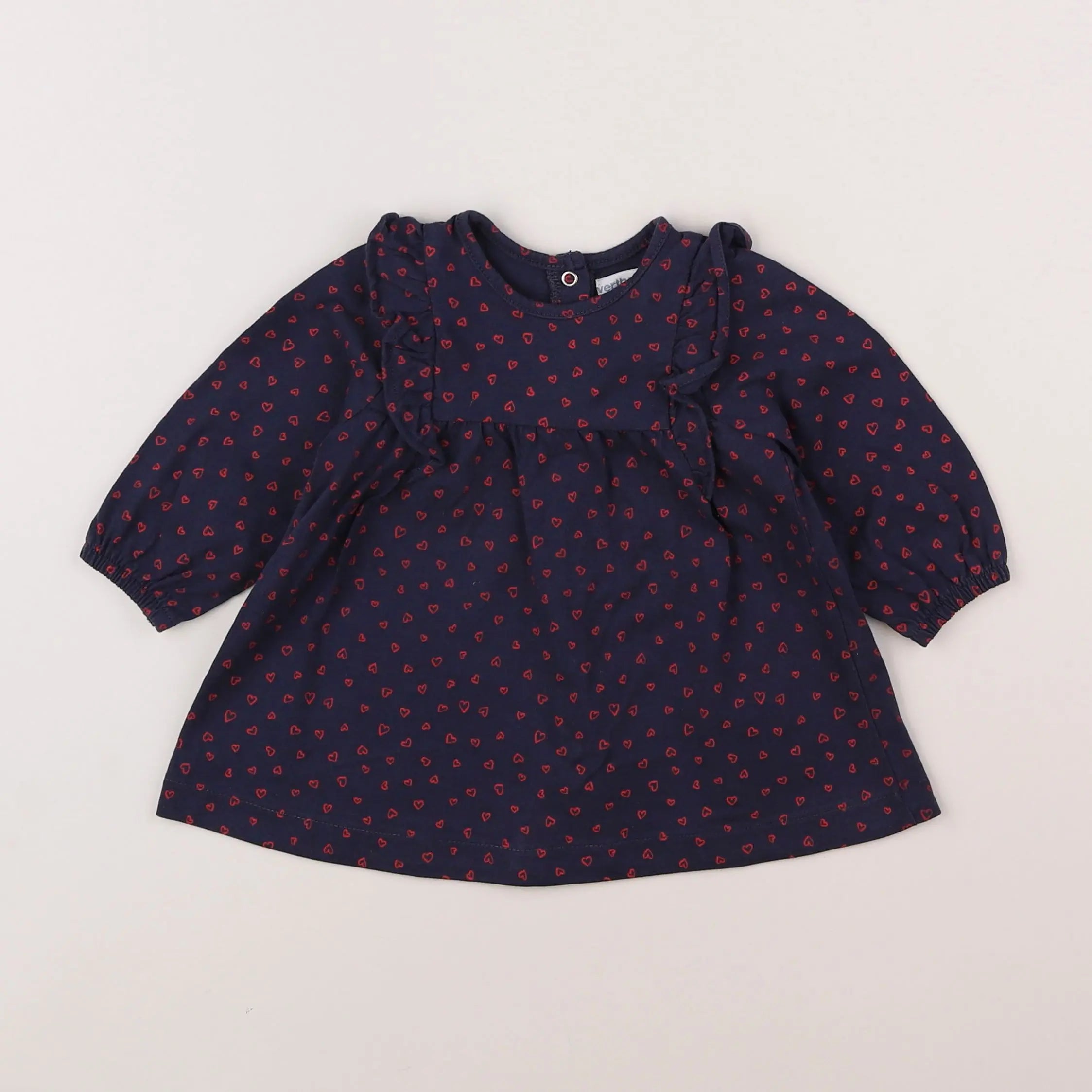 Vertbaudet - robe bleu - 6 mois
