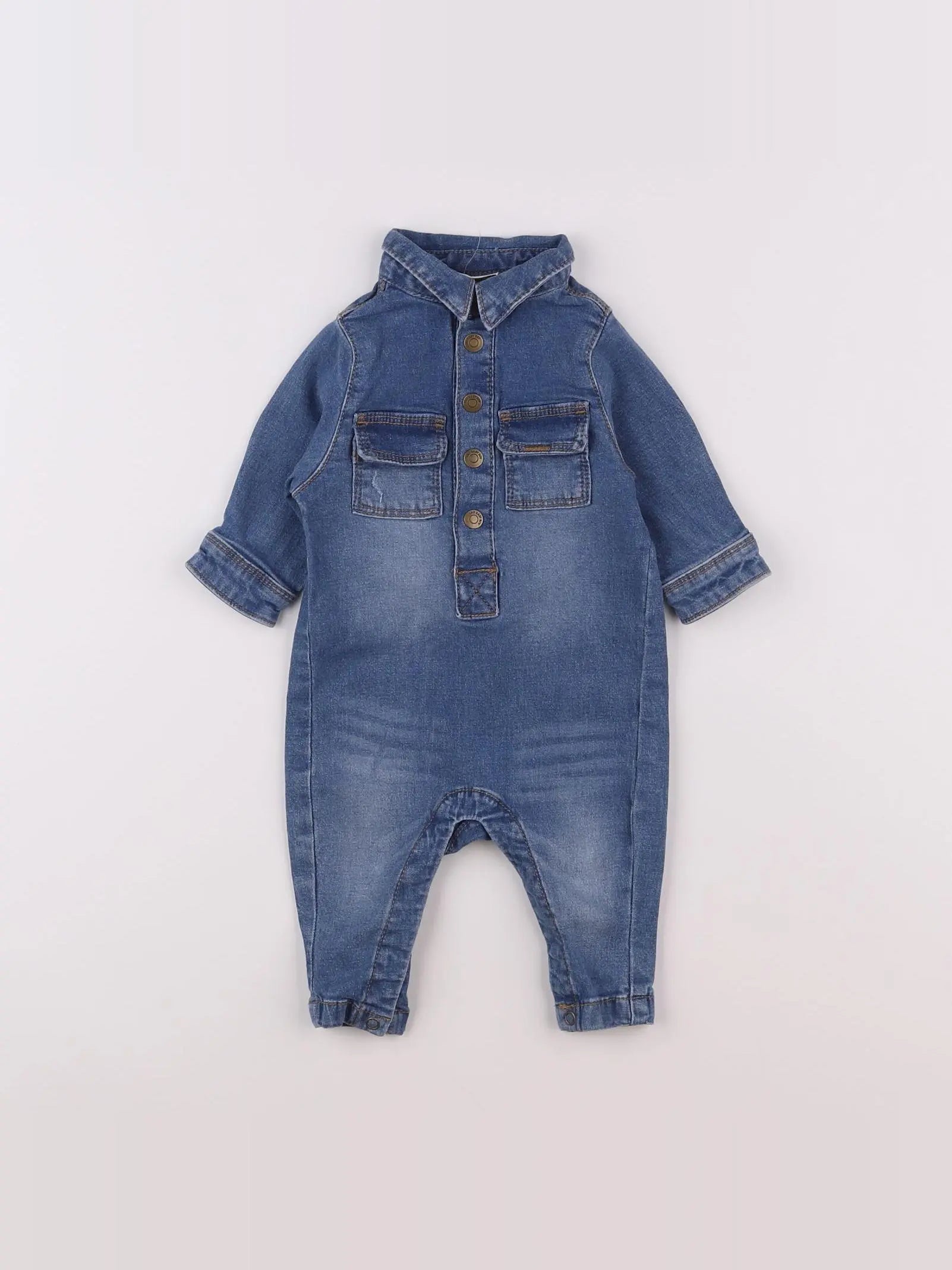 Tape à l'oeil - combinaison bleu - 3 mois