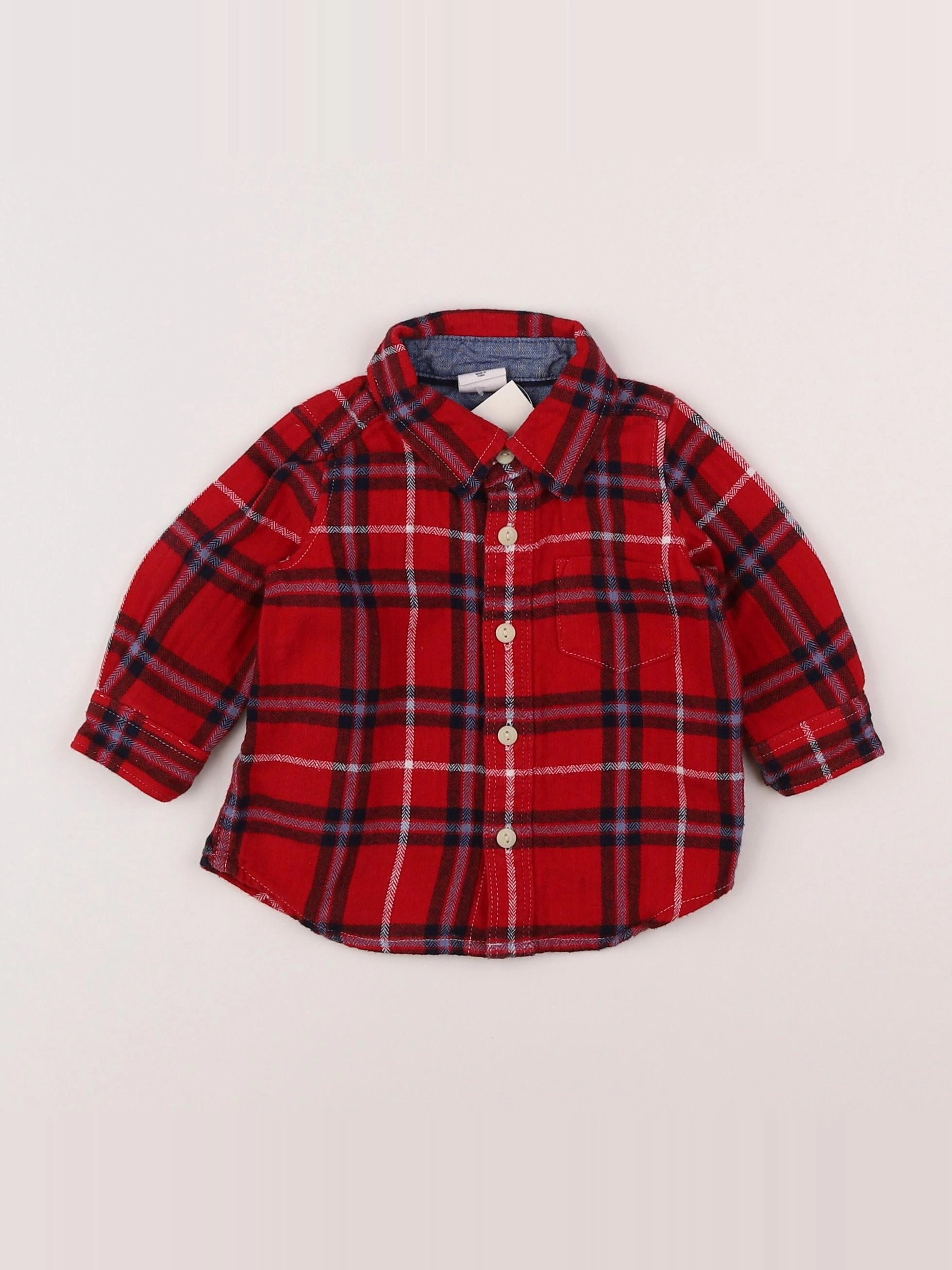 GAP - chemise rouge - 6 mois