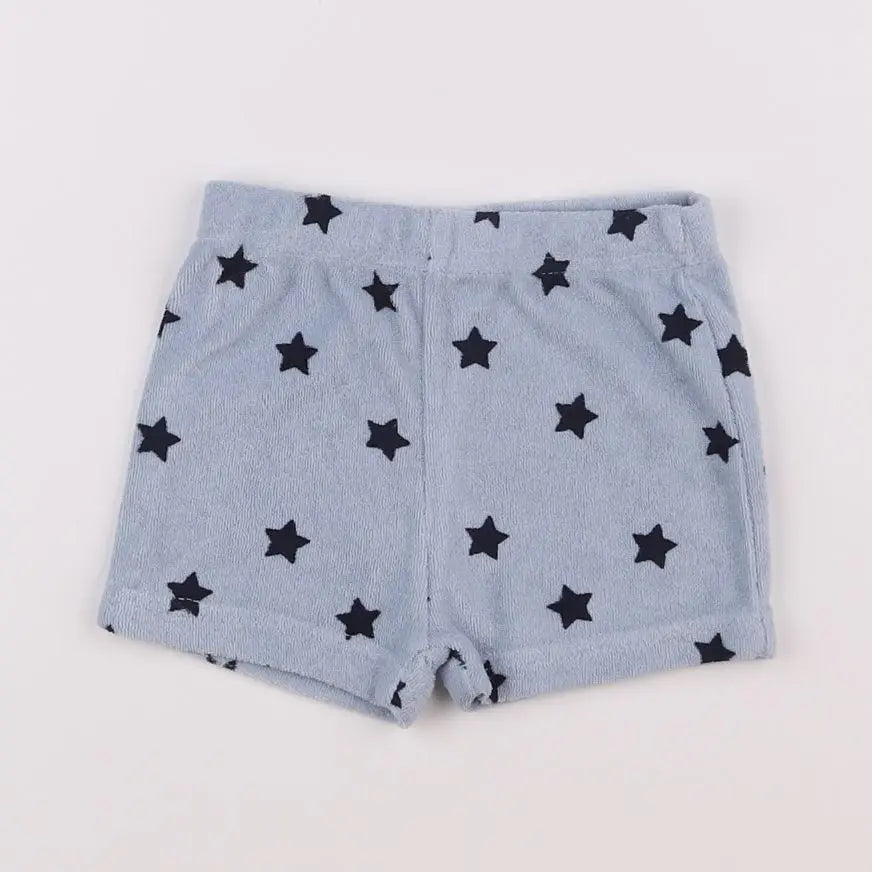 Vertbaudet - short bleu - 6 mois