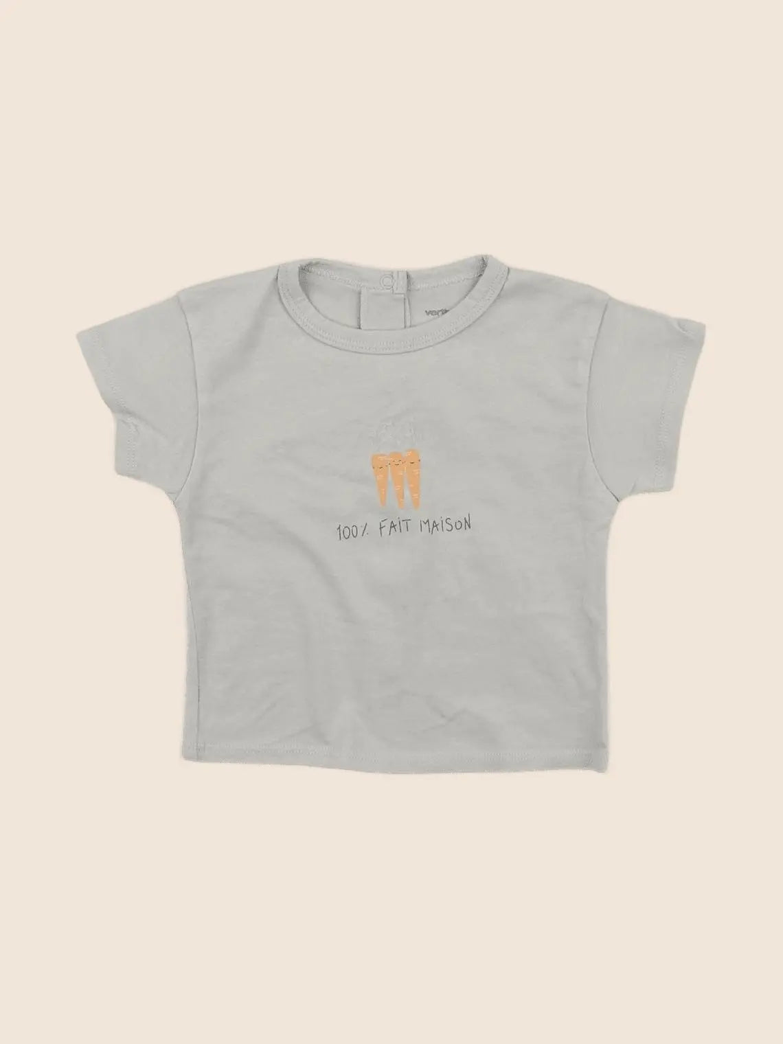 Vertbaudet - tee-shirt vert - 6 mois