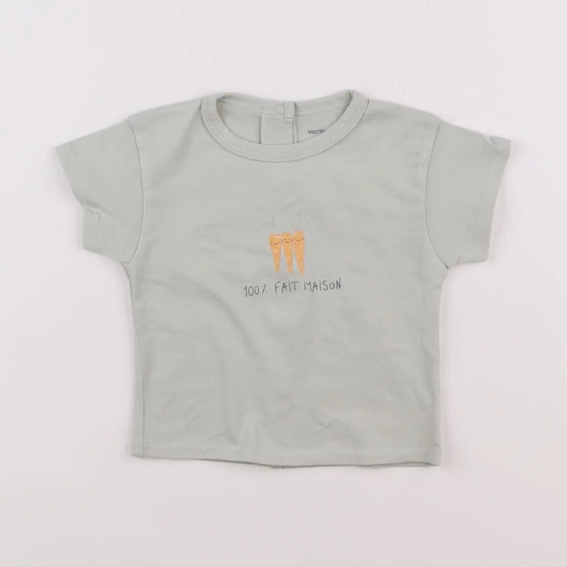 Vertbaudet - tee-shirt vert - 6 mois