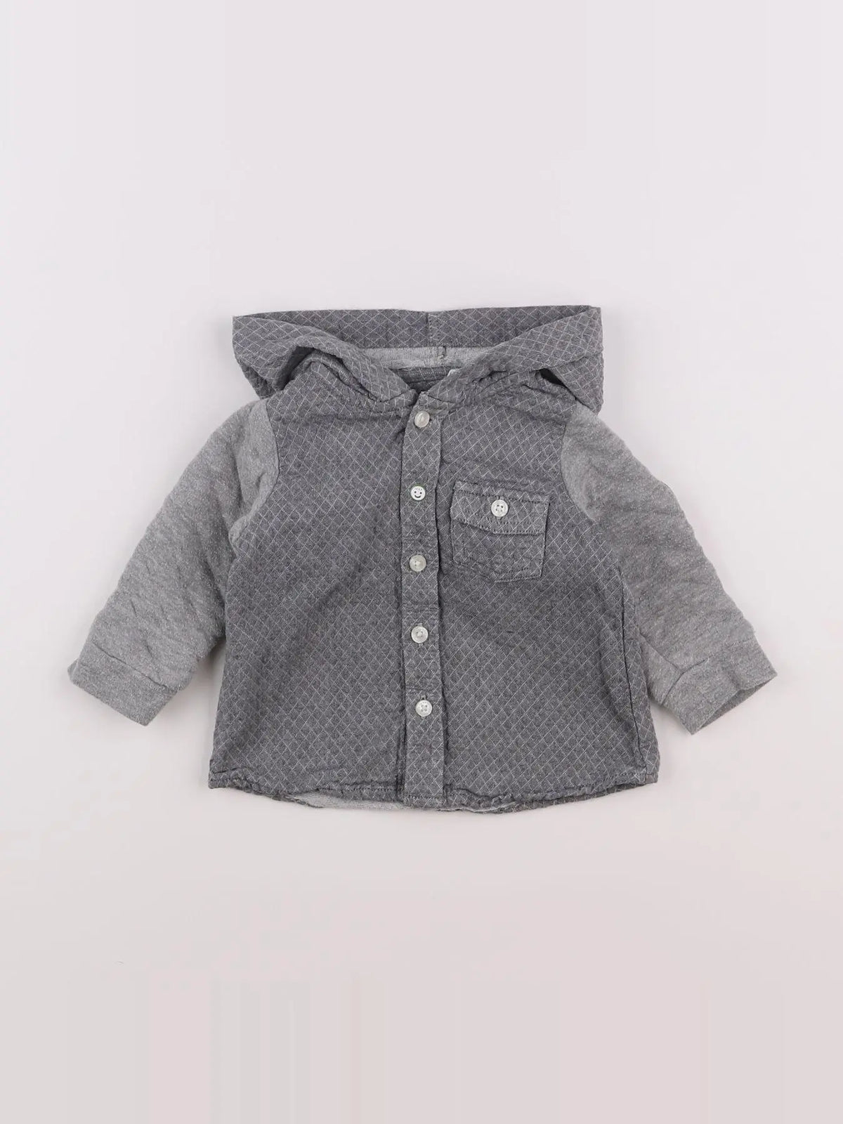 IKKS - sweat gris - 6 mois