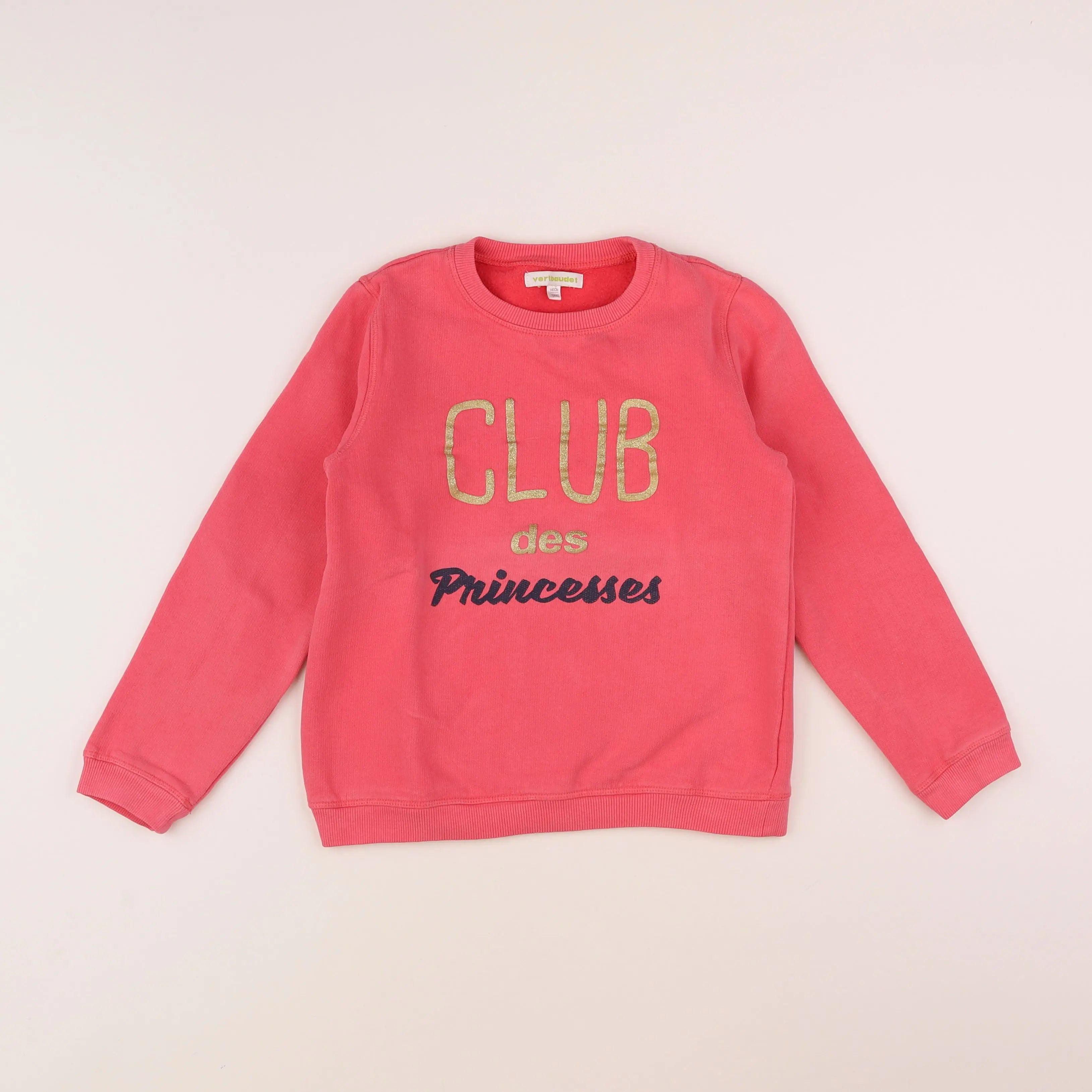 Vertbaudet - sweat rose - 10 ans