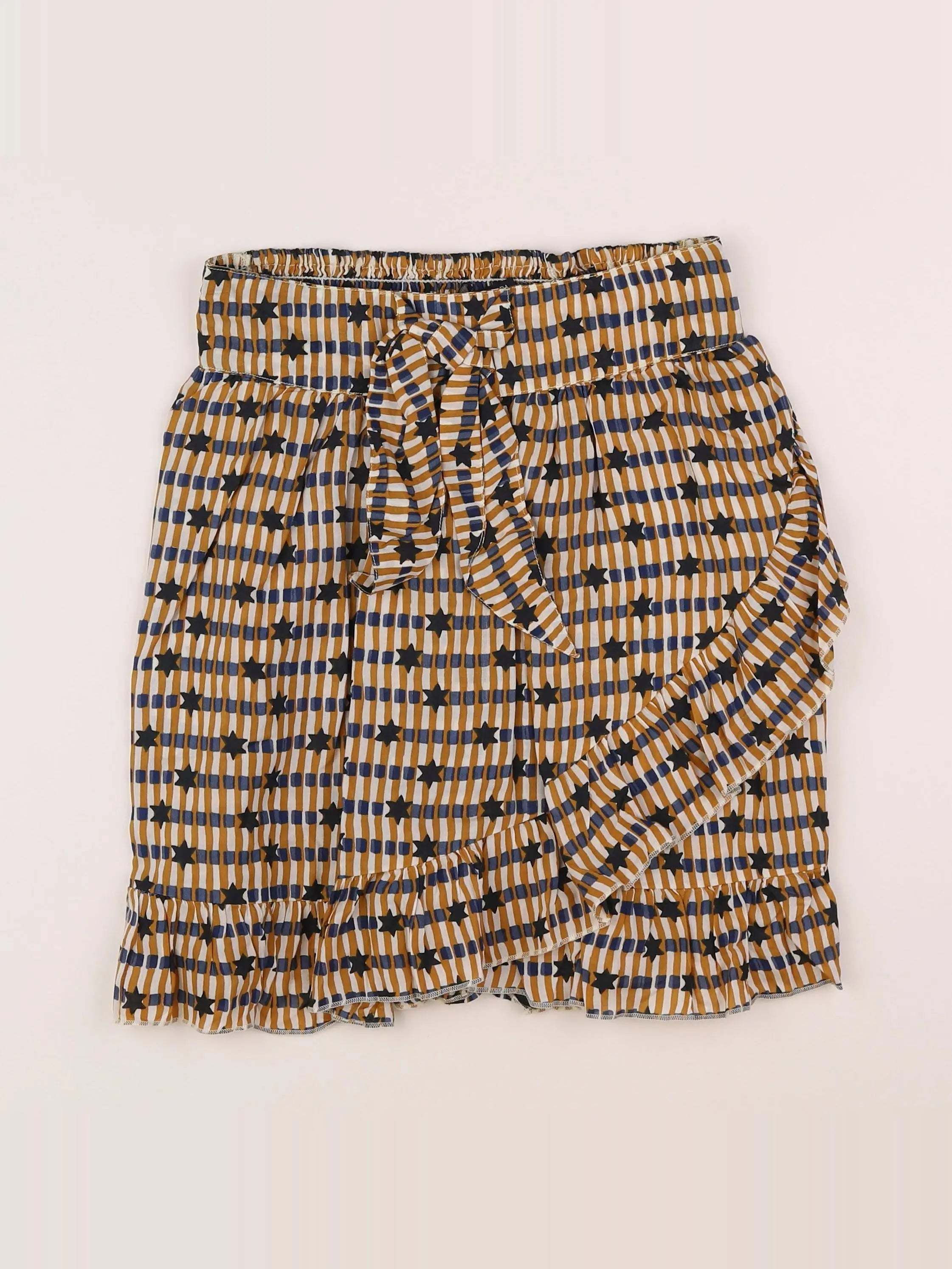 Scotch & Soda - jupe marron, bleu - 14 ans