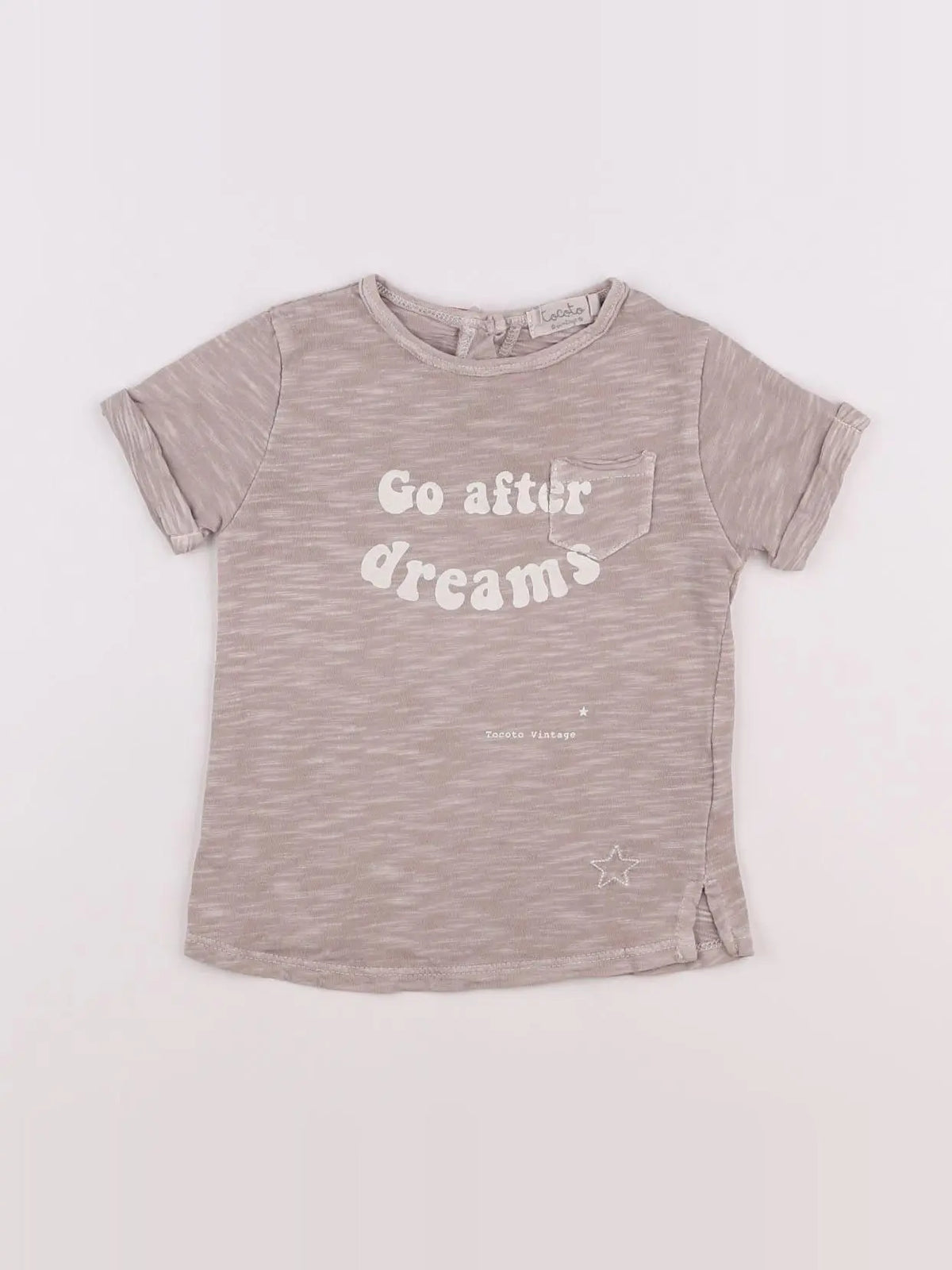 Tocoto vintage - tee-shirt beige - 9 mois
