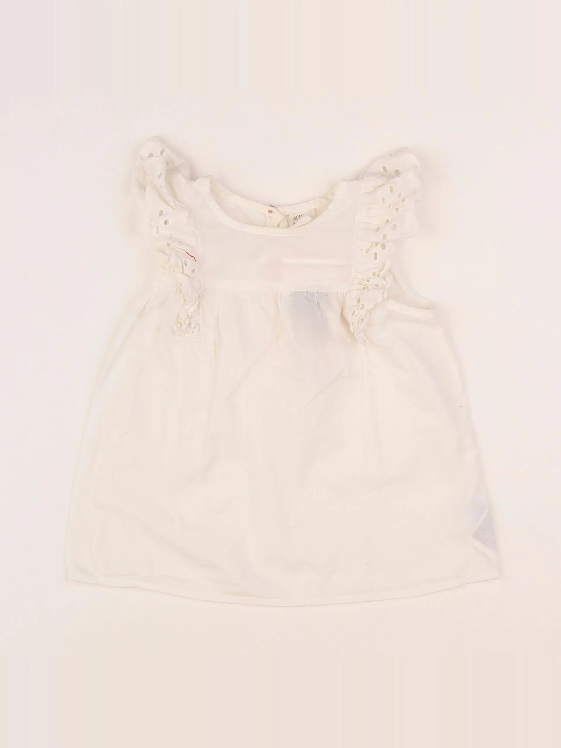 H&M - robe blanc - 12/18 mois