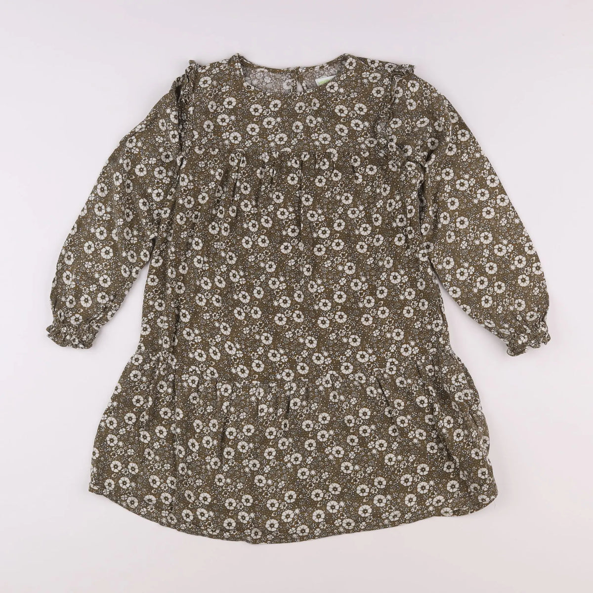 Vertbaudet - robe vert - 8 ans