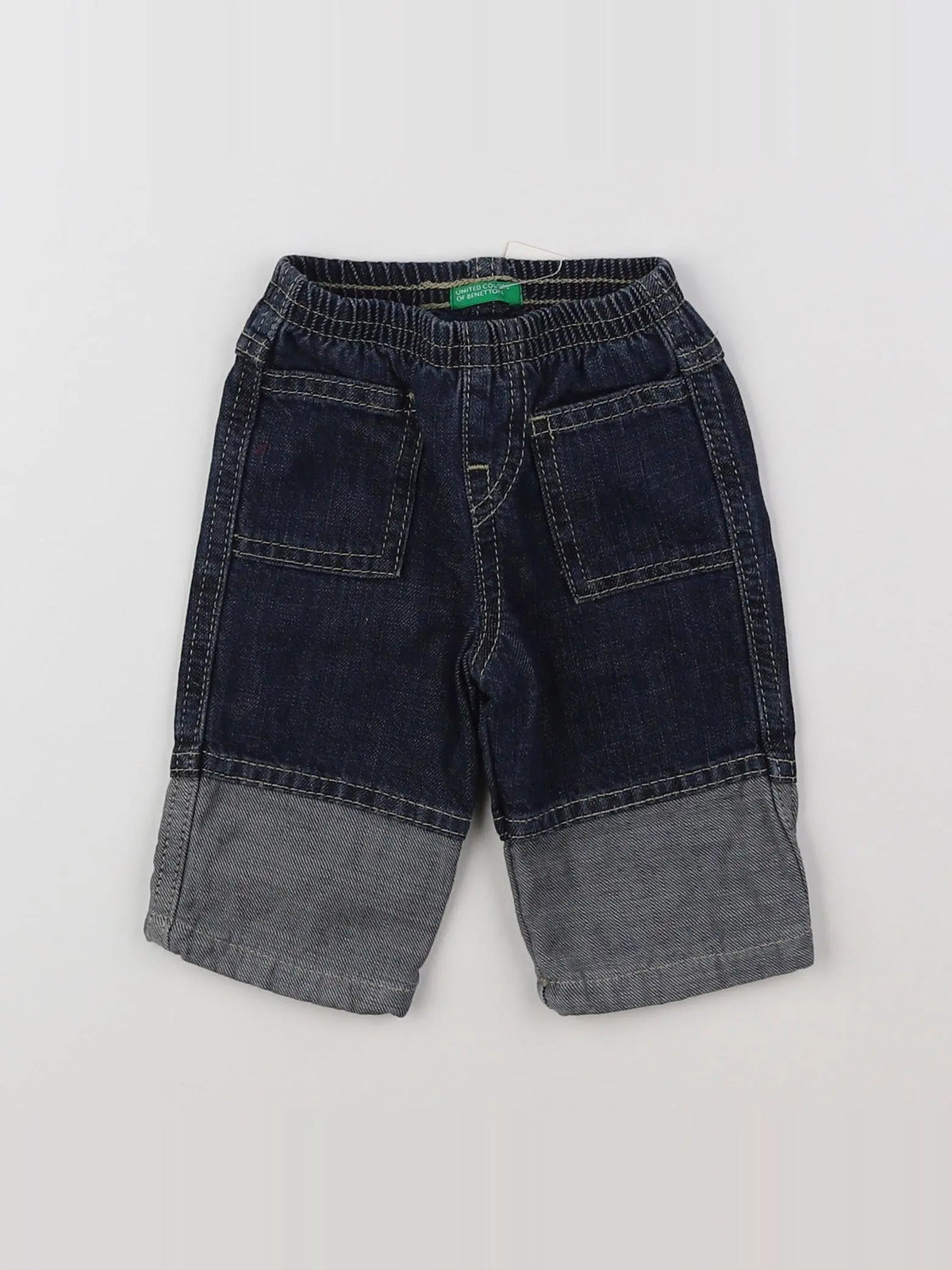 Benetton - jean doublé gris - 3 mois