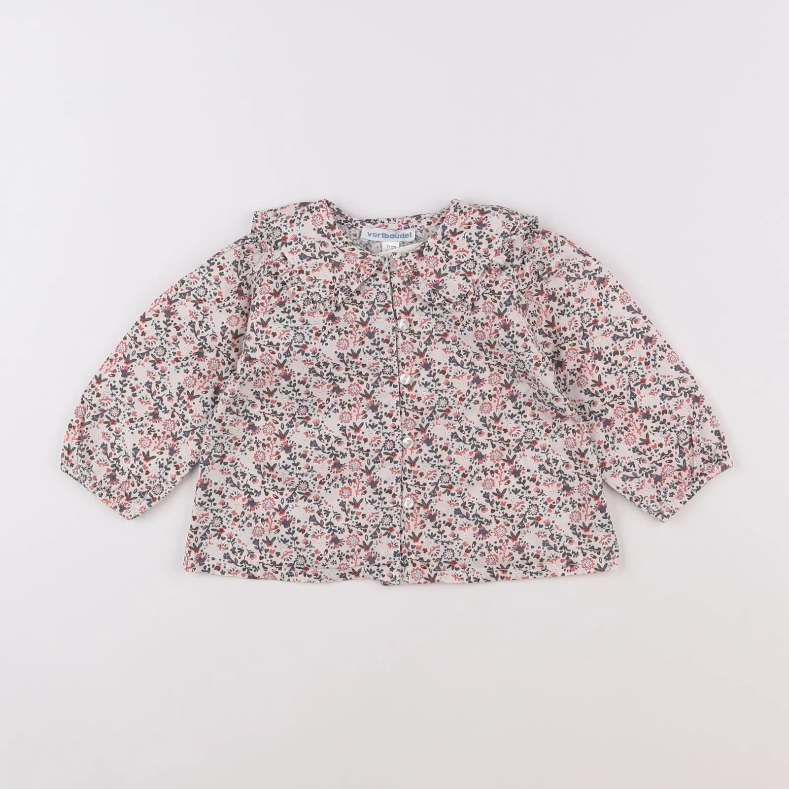 Vertbaudet - blouse rose - 9 mois