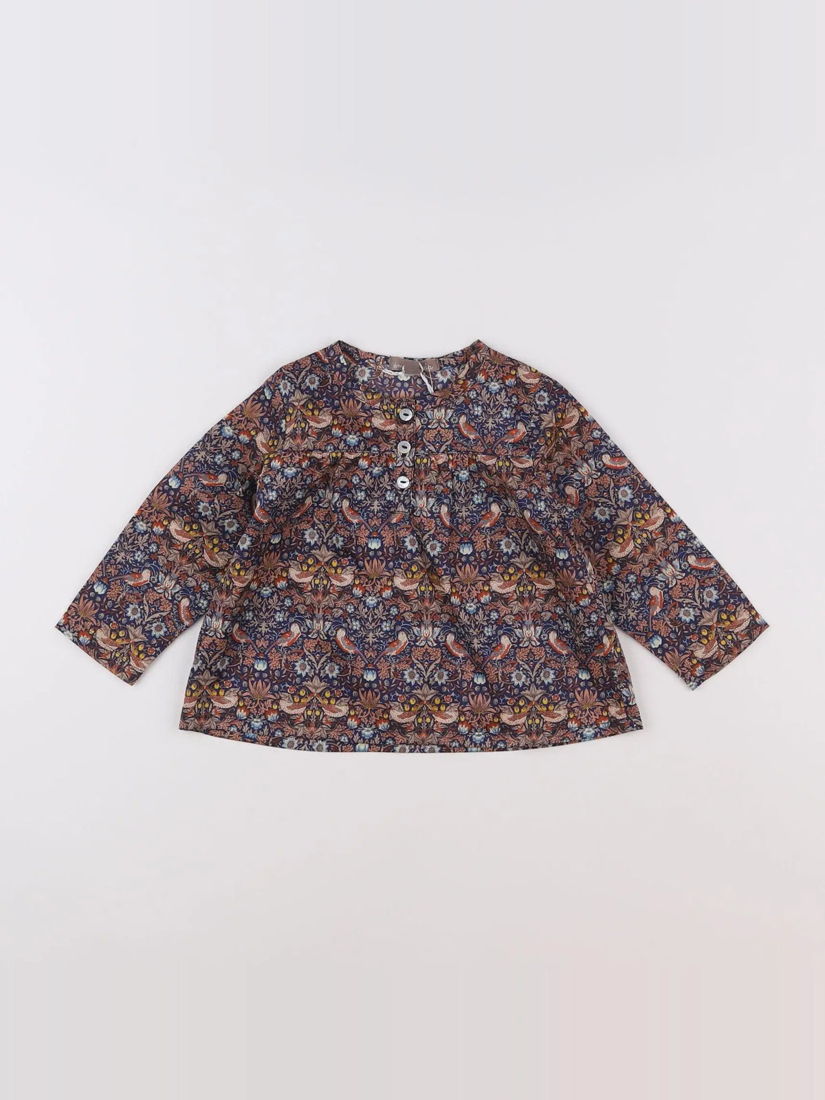 Emile et Ida - blouse marron - 12 mois