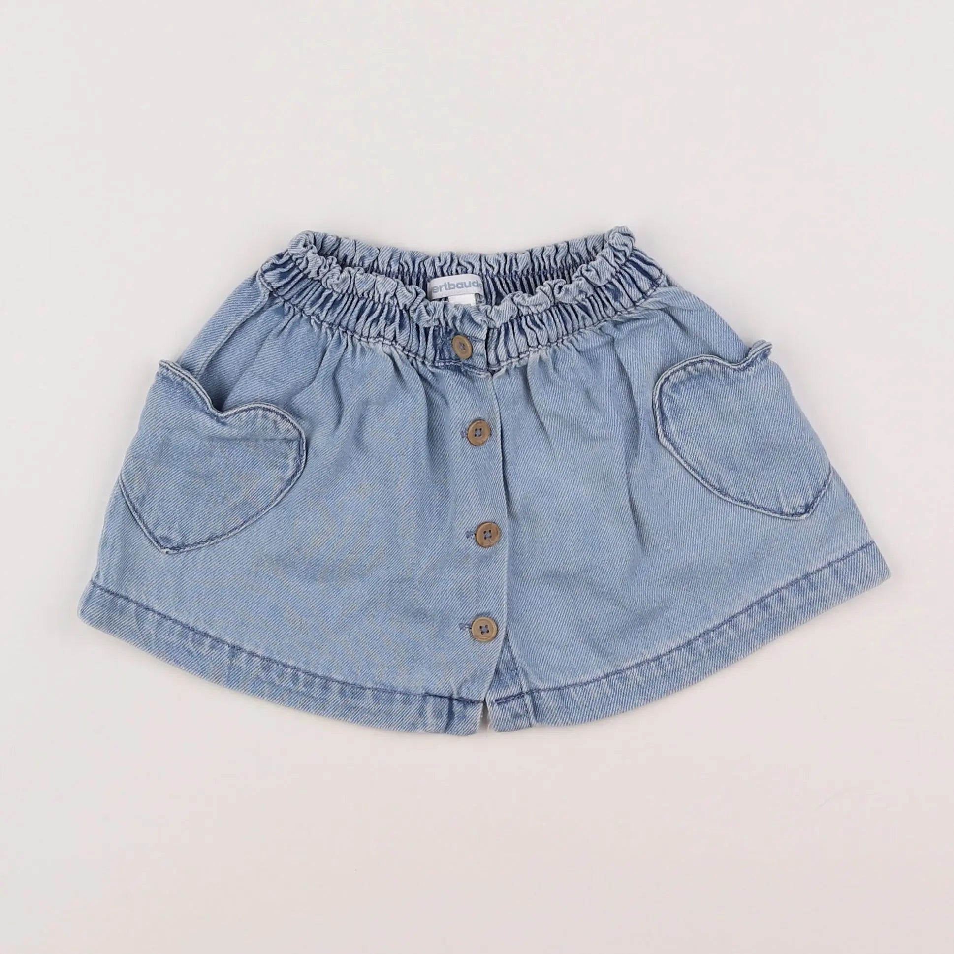 Vertbaudet - jupe bleu - 18 mois