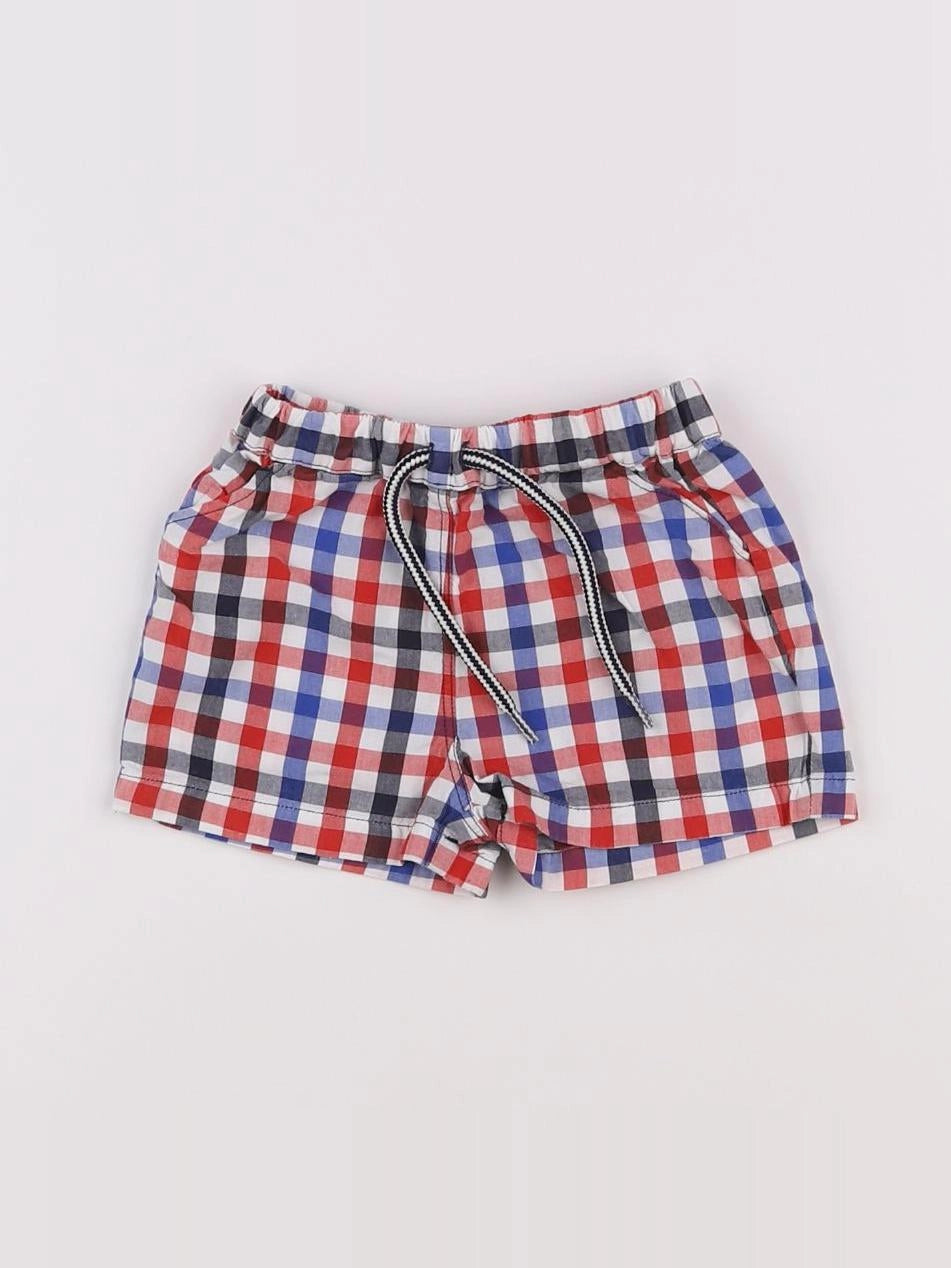 Petit Bateau - maillot de bain rouge, bleu - 3 mois