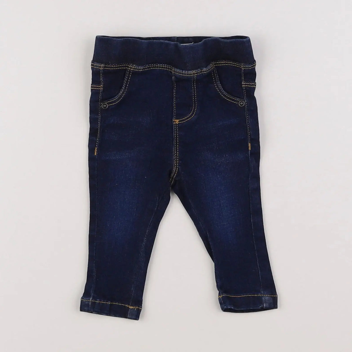 Vertbaudet - jegging bleu - 3 mois