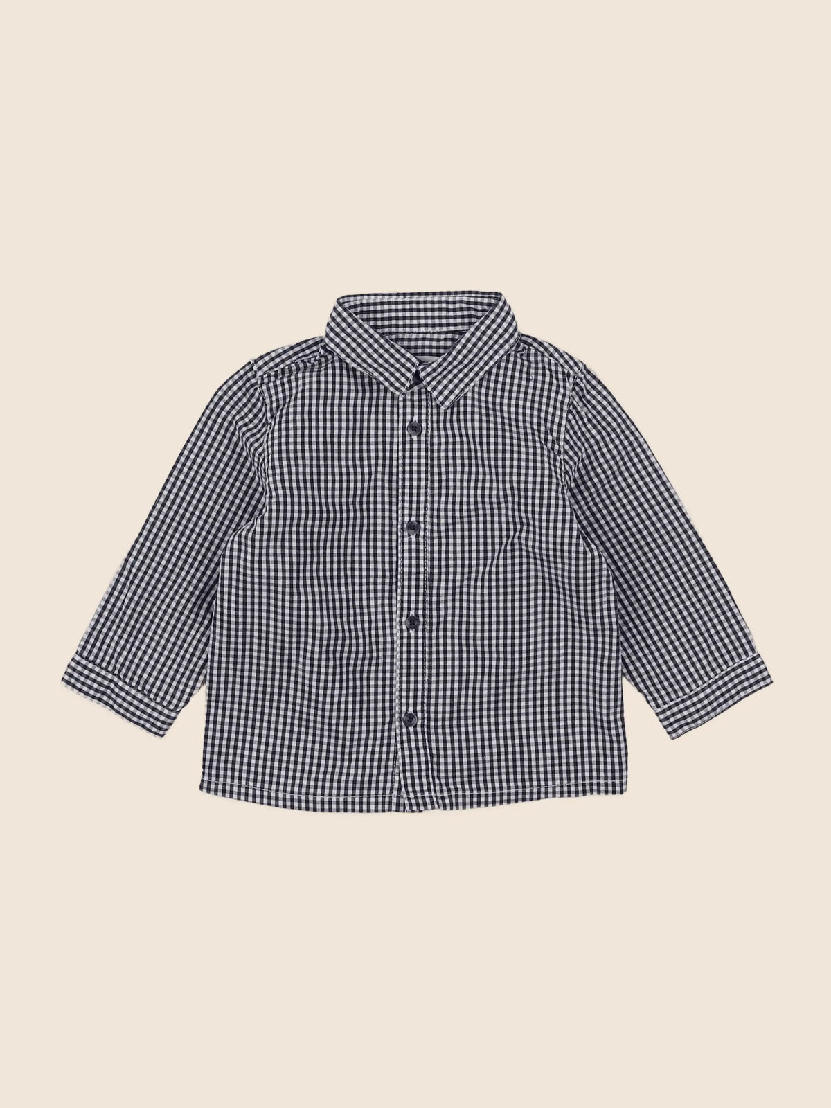 Vertbaudet - chemise bleu - 12 mois