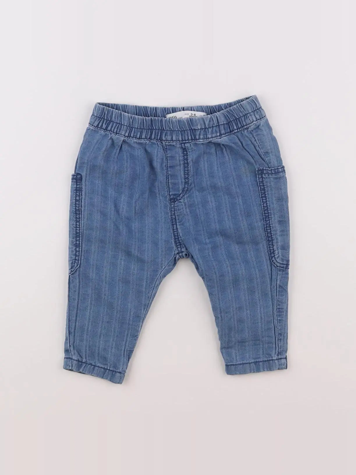 Zara - pantalon bleu - 3/6 mois