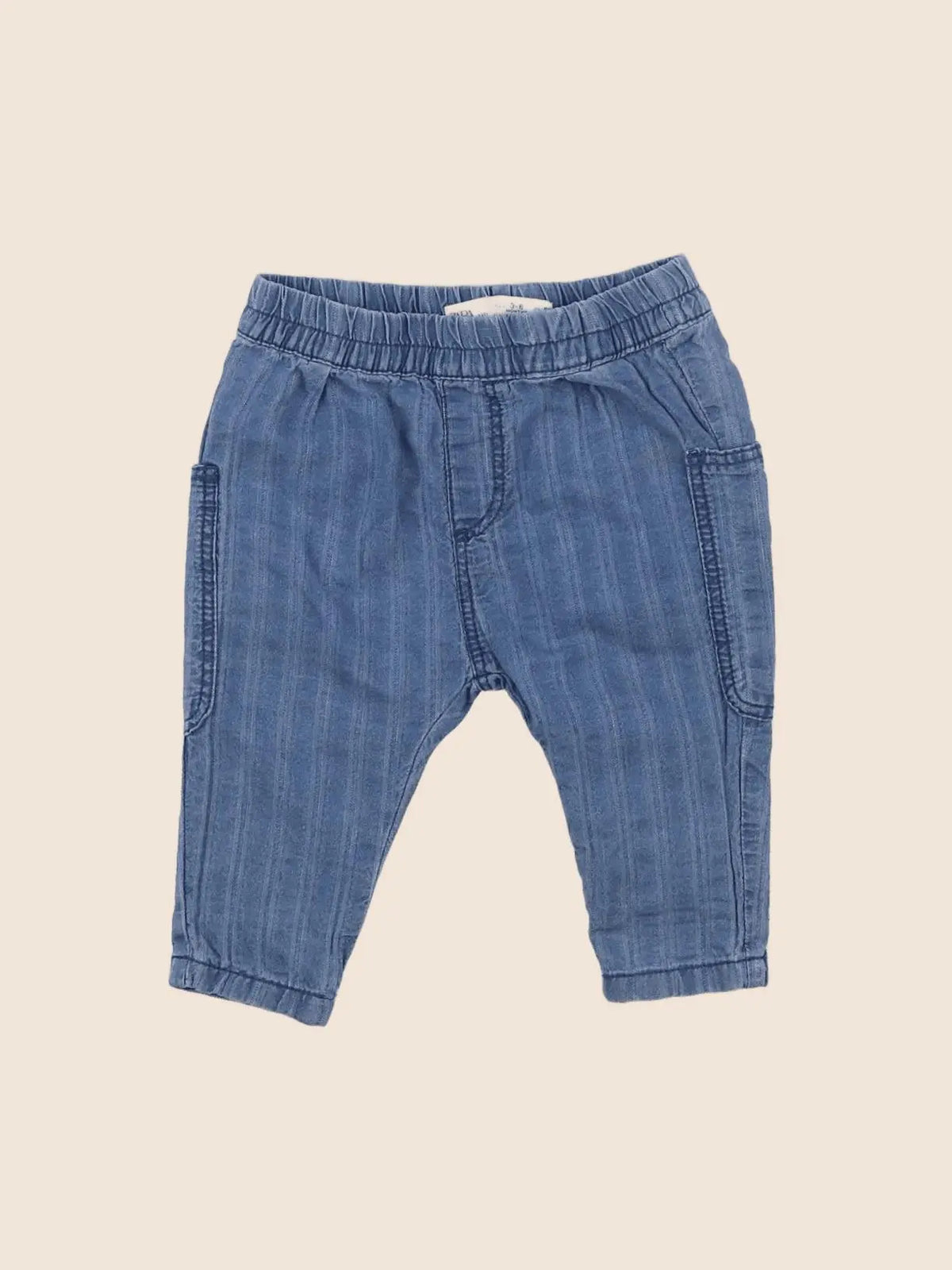 Zara - pantalon bleu - 3/6 mois