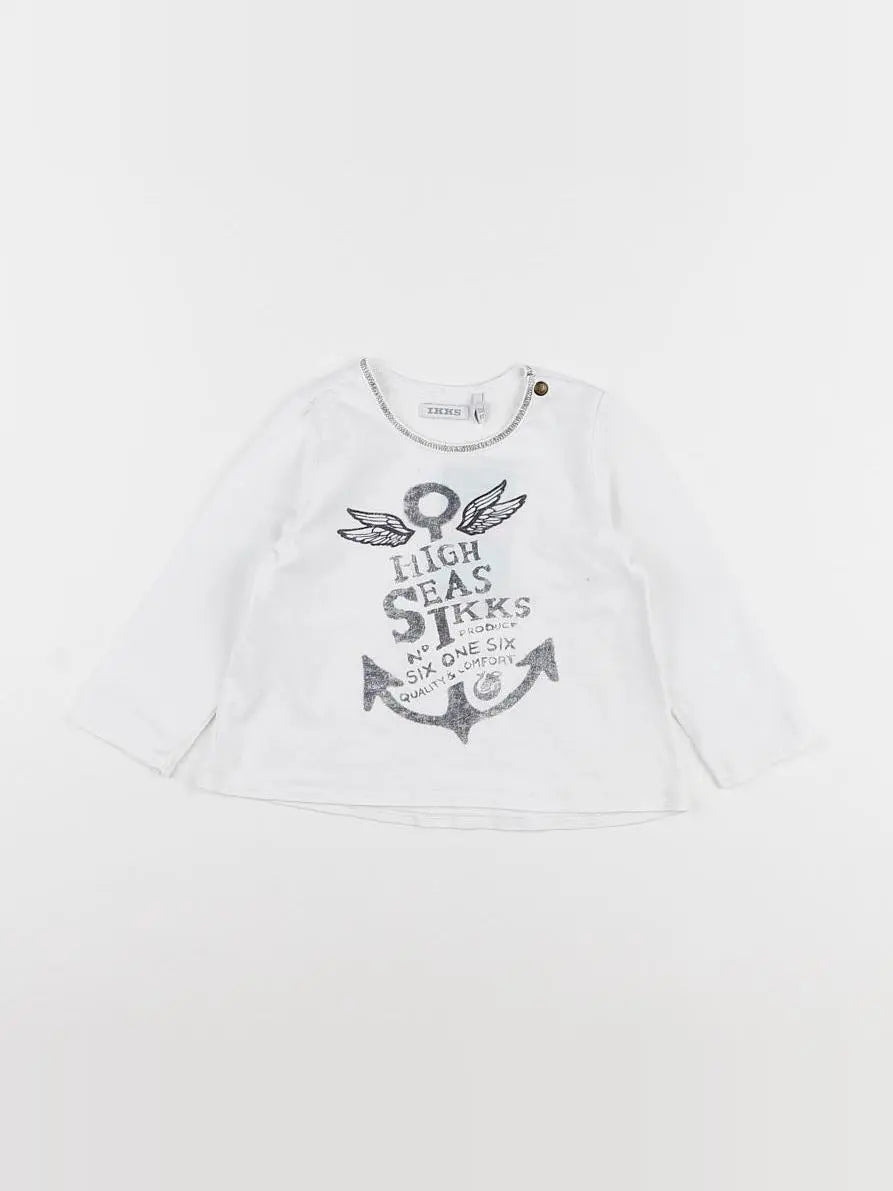 IKKS - tee-shirt blanc - 18 mois