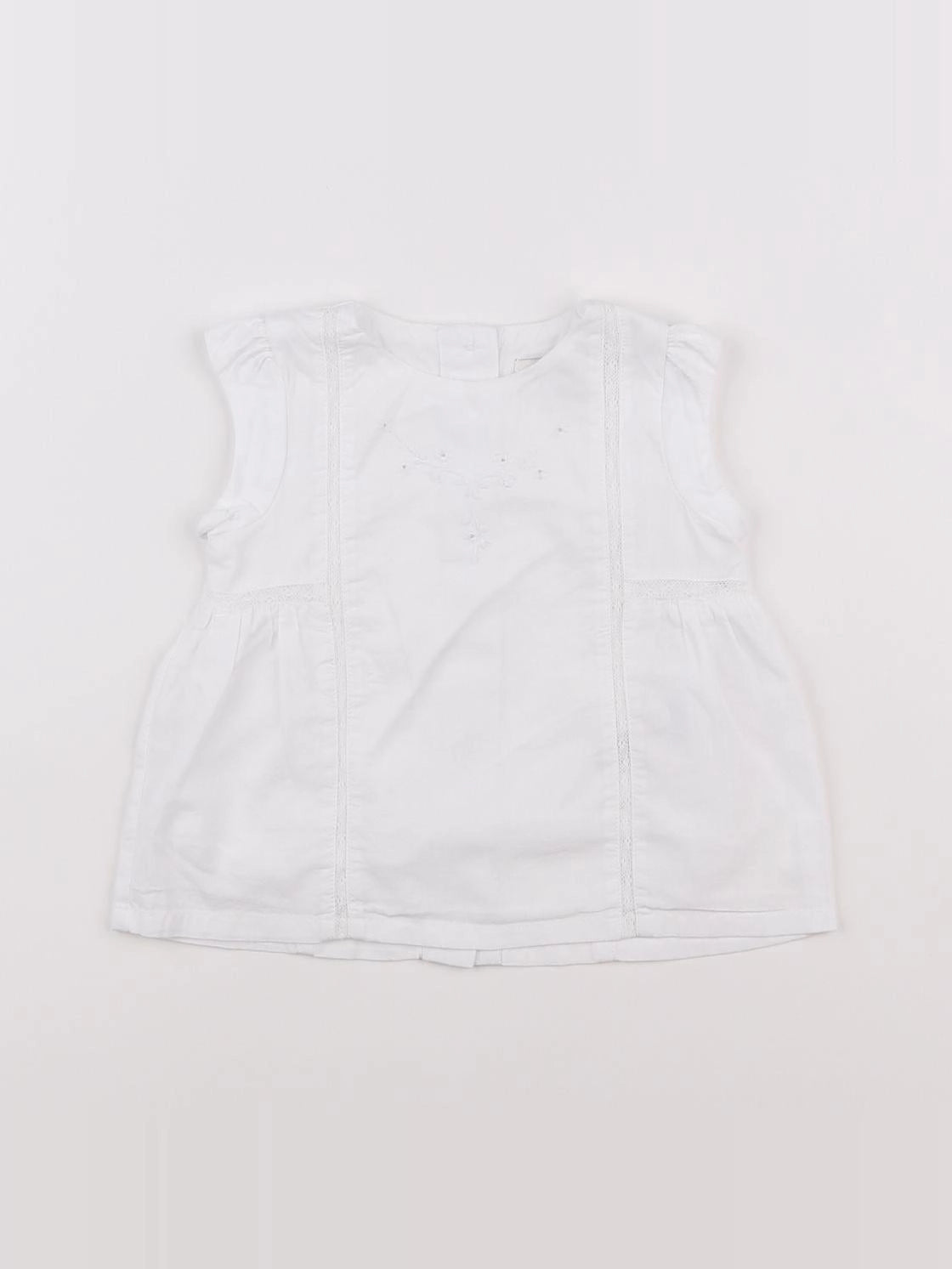 Cyrillus - blouse blanc - 6 mois