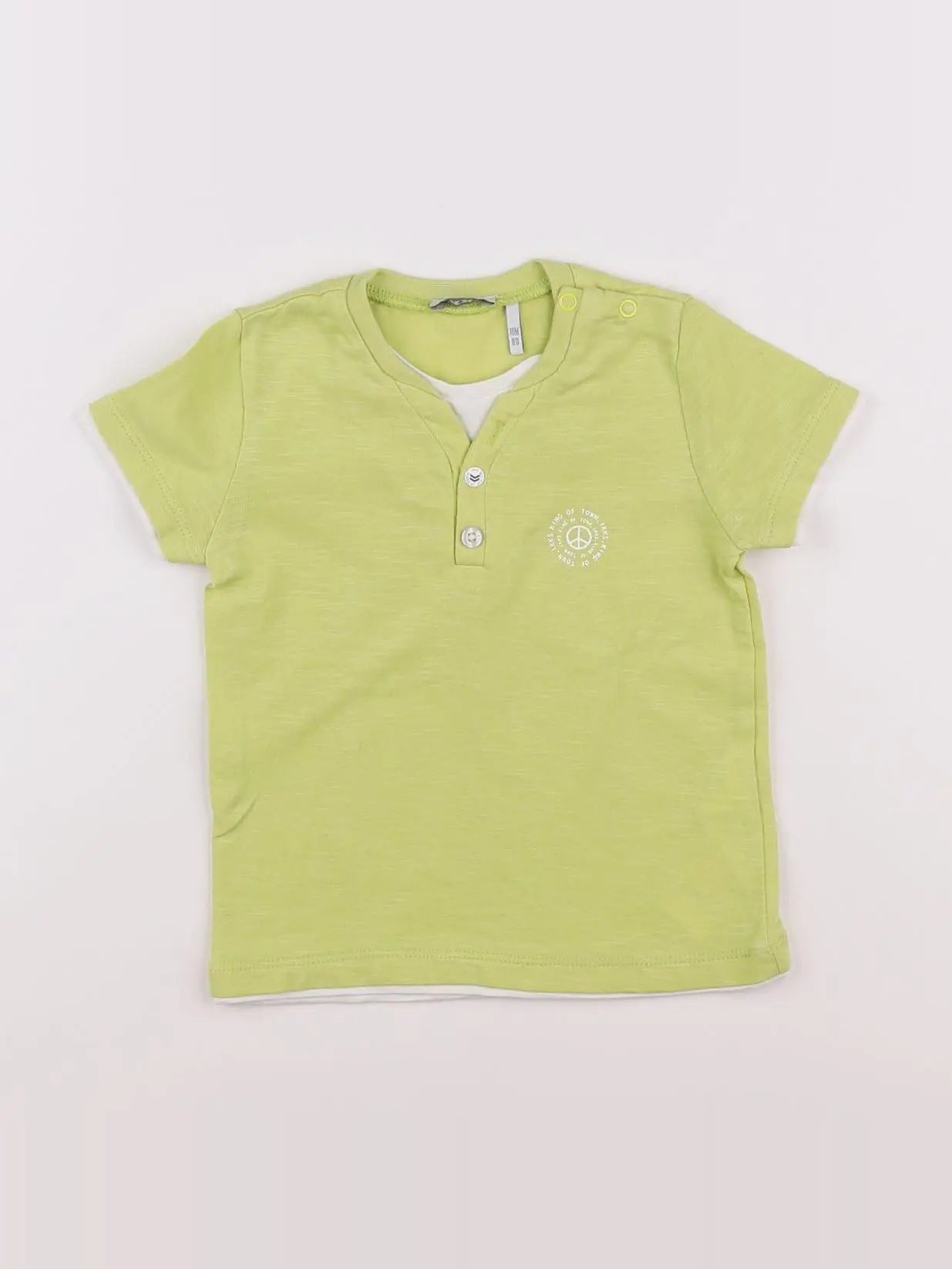 IKKS - tee-shirt jaune - 18 mois
