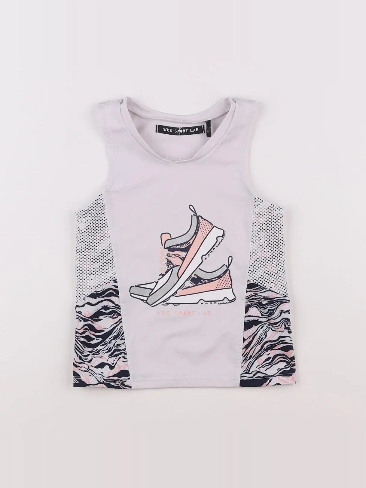 IKKS - débardeur gris, rose - 4 ans