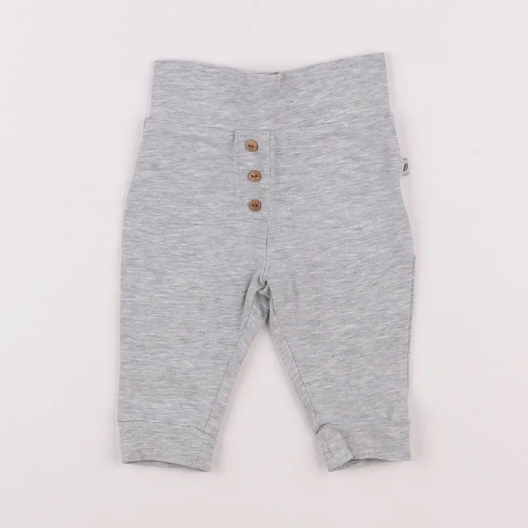 Vertbaudet - legging gris - 3 mois