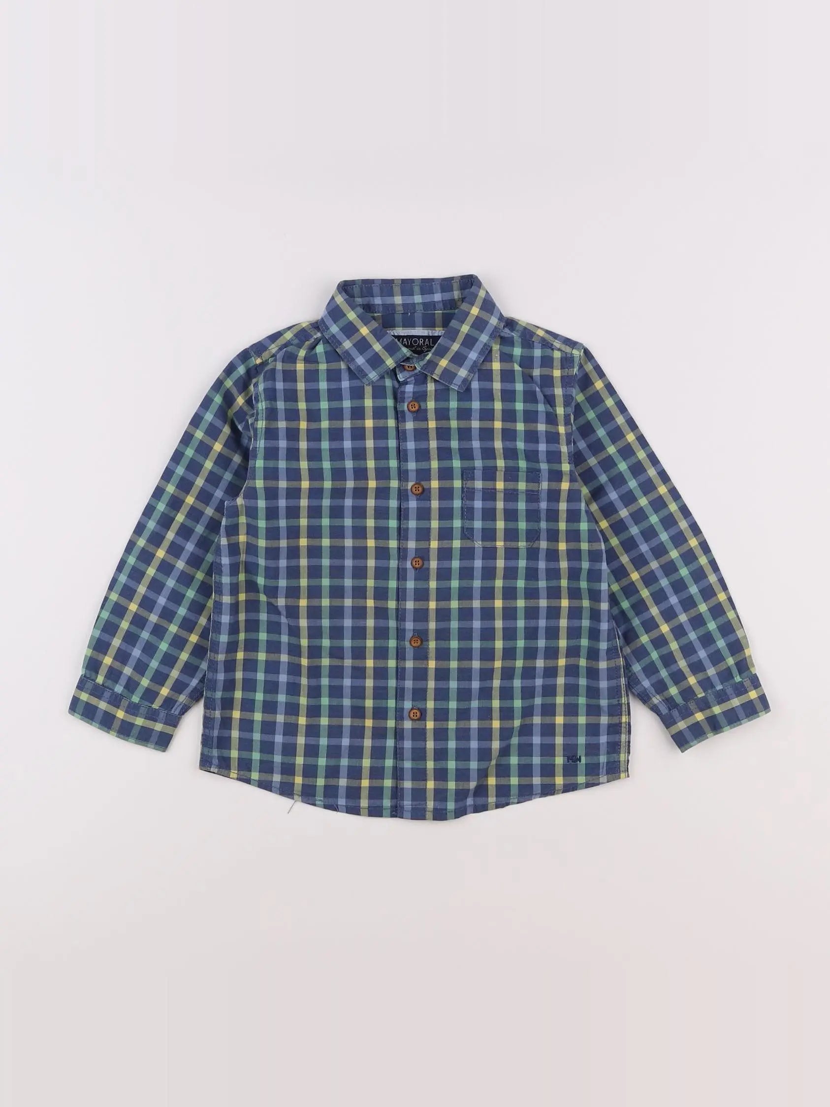 Mayoral - chemise bleu - 2 ans