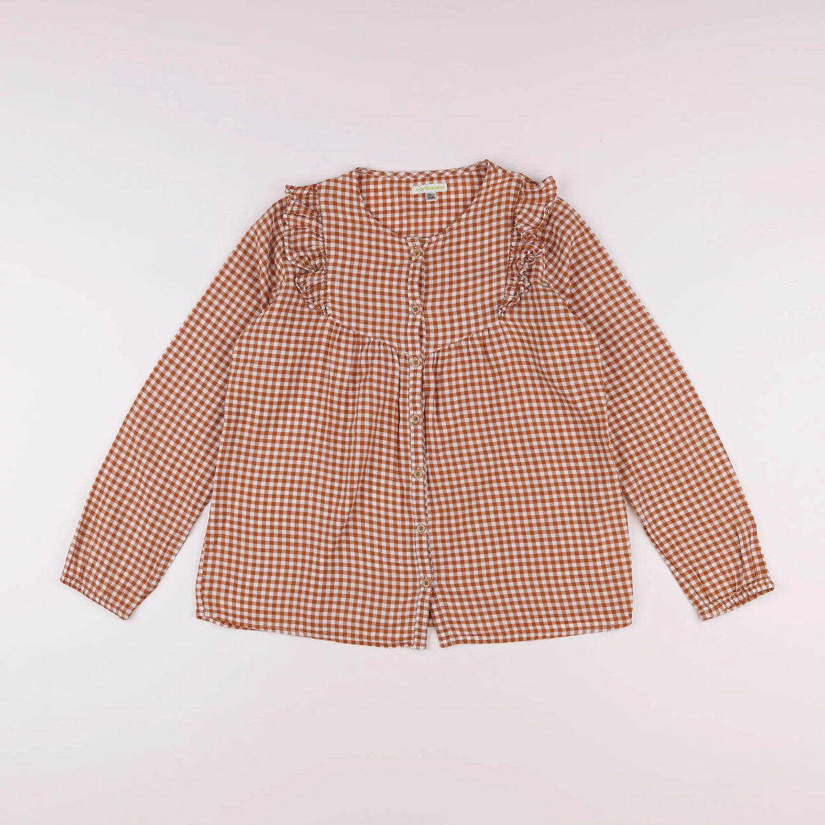 Vertbaudet - blouse marron - 14 ans