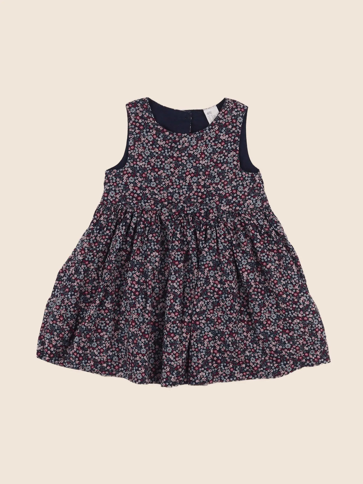 H&M - robe bleu - 12/18 mois