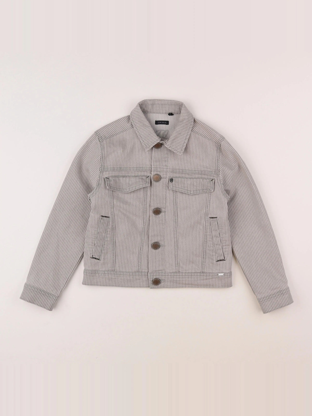 IKKS - veste imprimé au dos gris - 8 ans