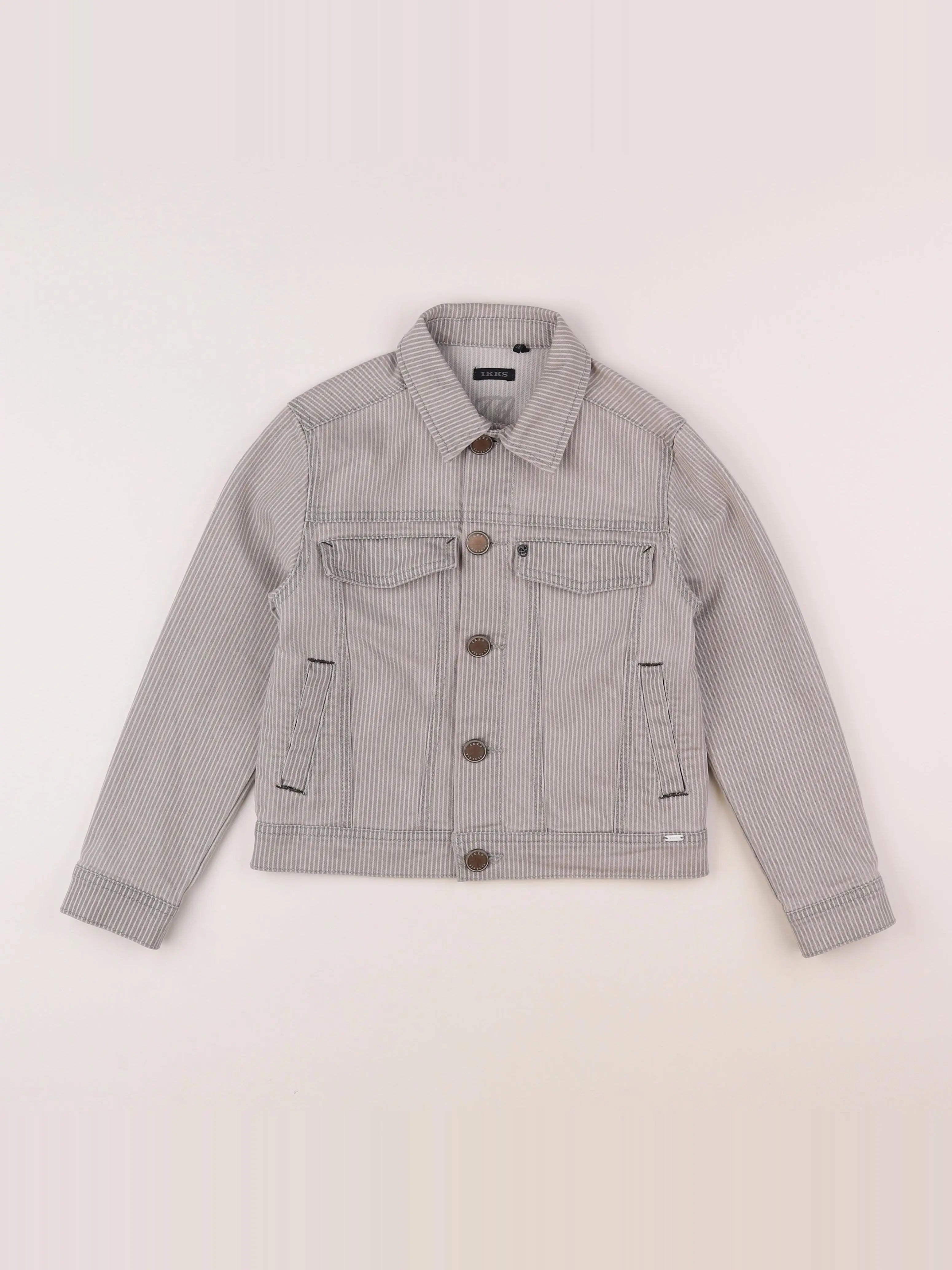 IKKS - veste imprimé au dos gris - 8 ans