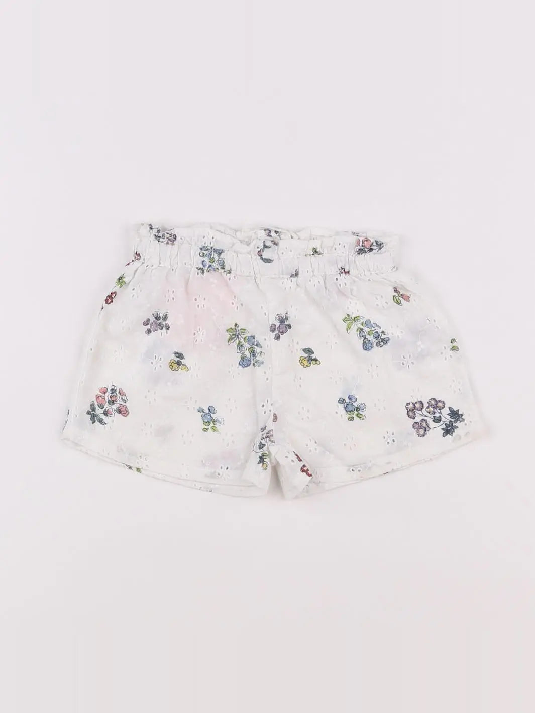 Monoprix - short blanc - 9 mois
