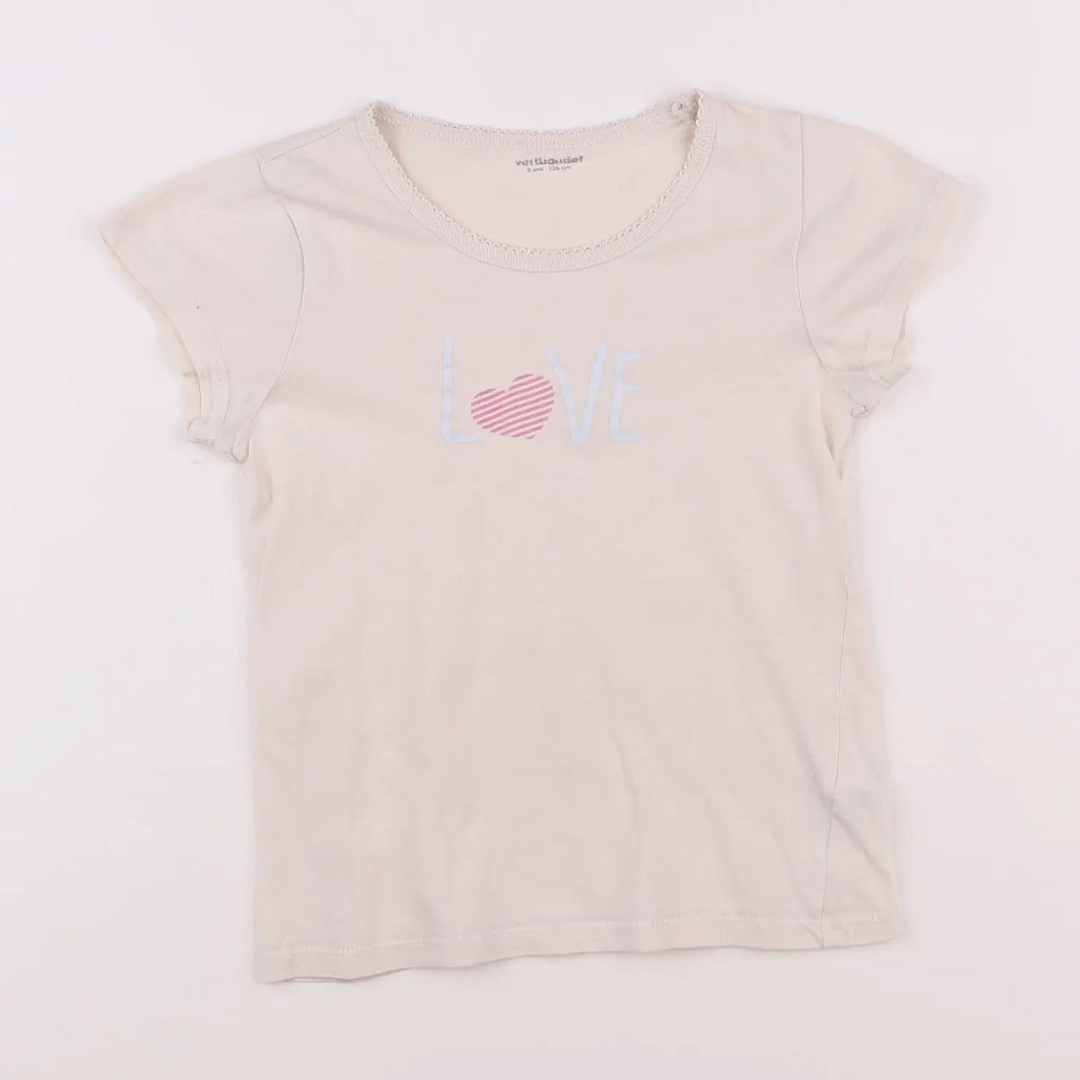Vertbaudet - maillot de corps beige - 8 ans
