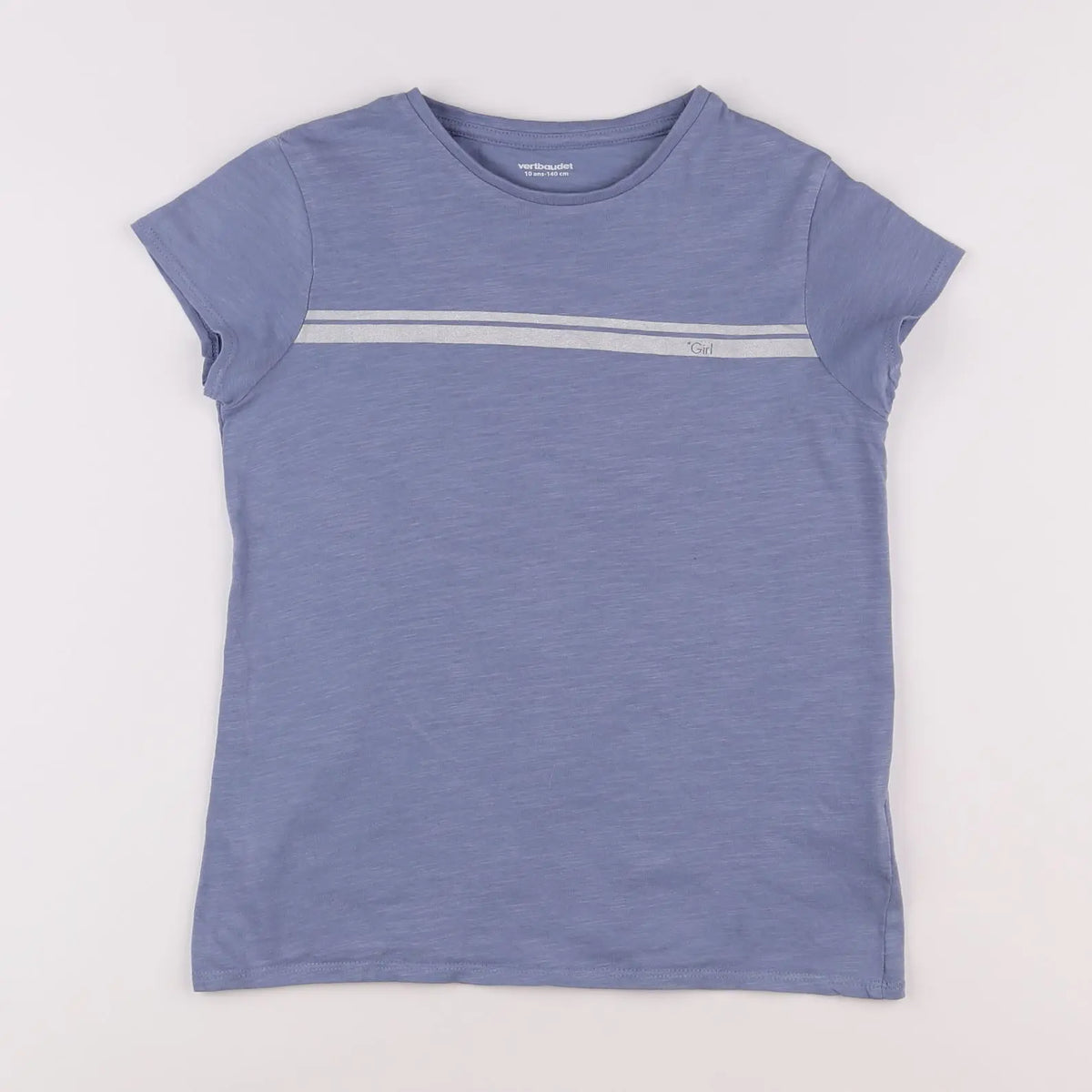Vertbaudet - tee-shirt bleu - 10 ans