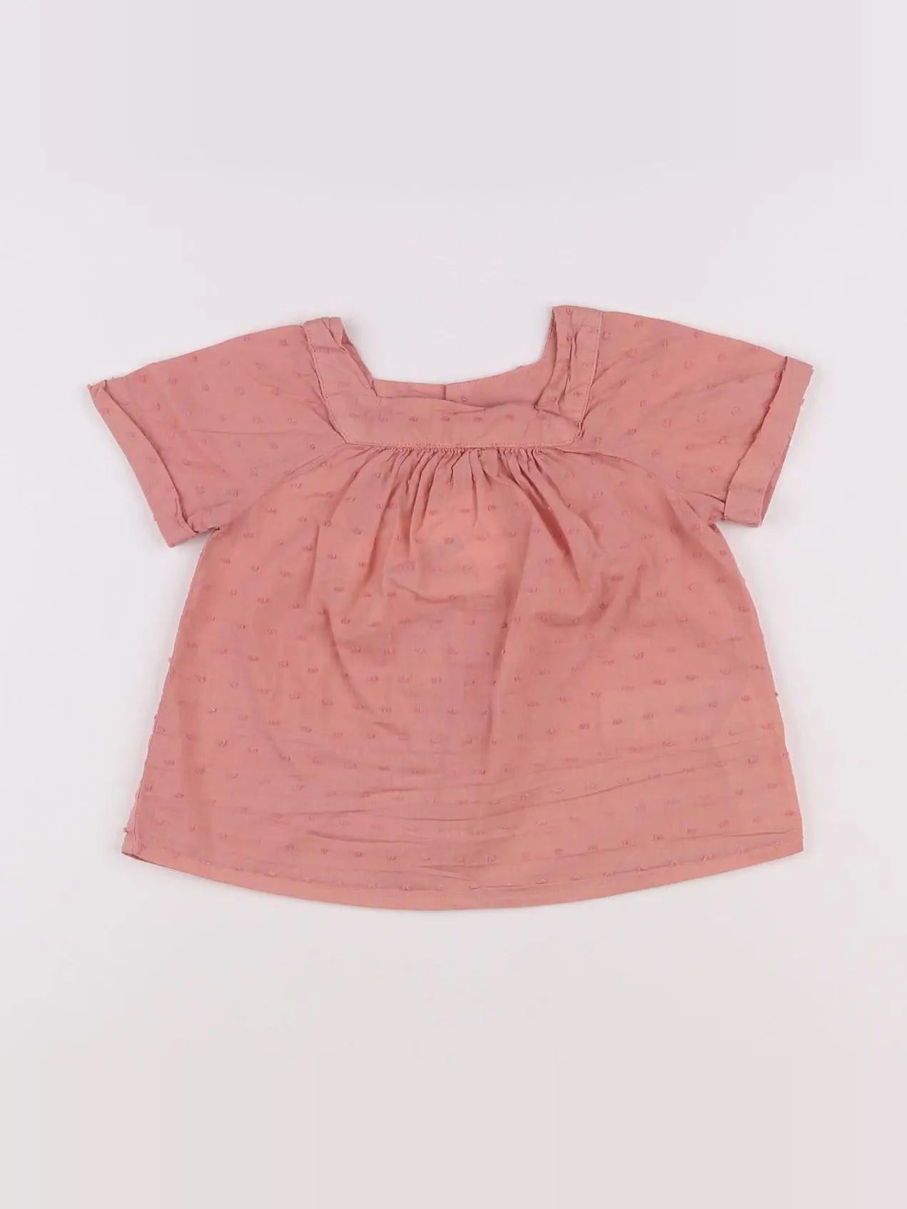 Bonton - blouse rose - 12 mois