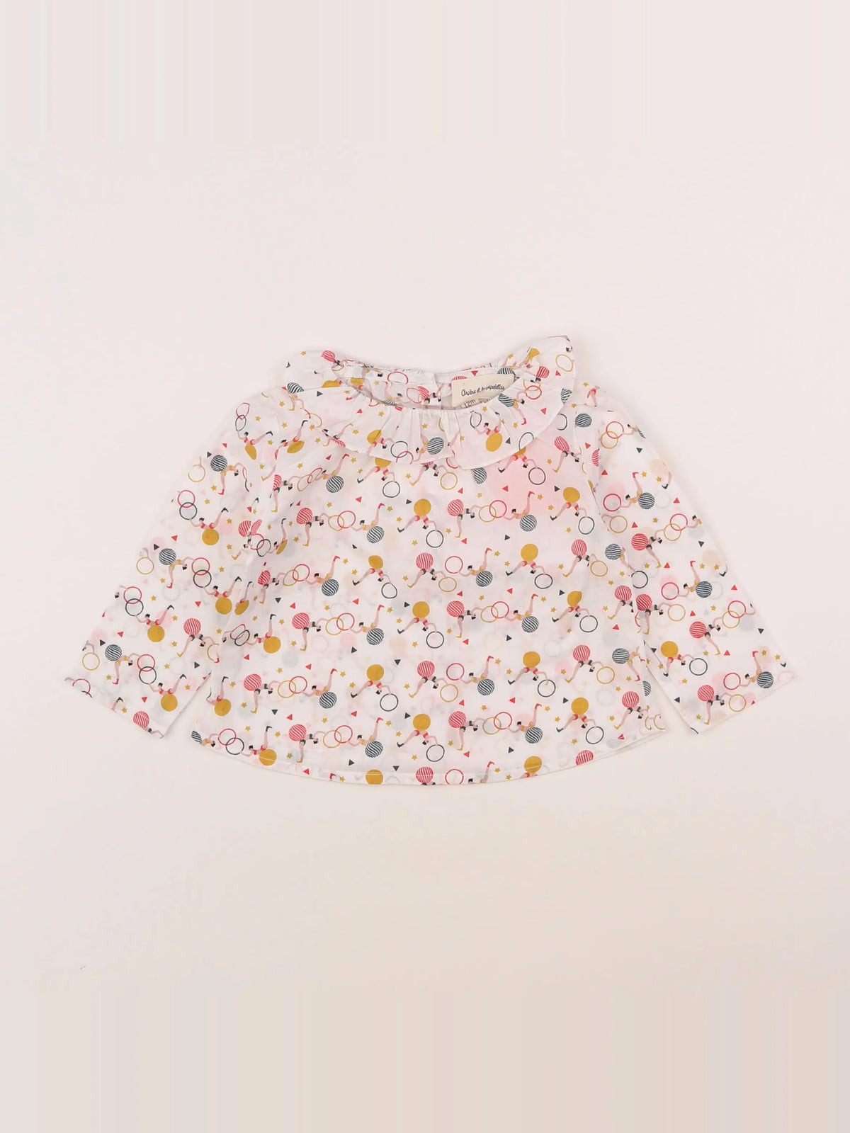 Arsène et les pipelettes - blouse multicolore - 12 mois