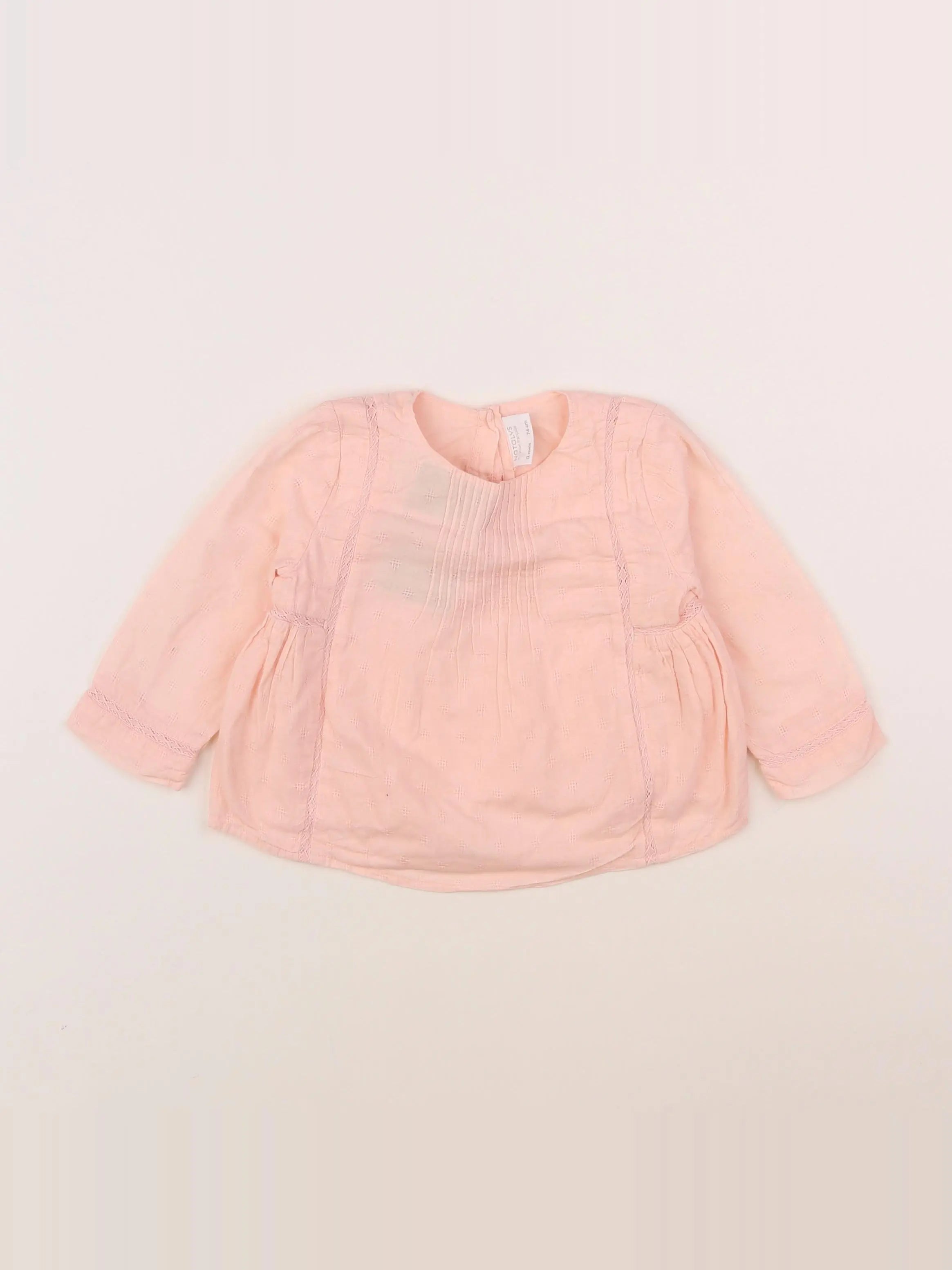 Natalys - blouse rose - 12 mois