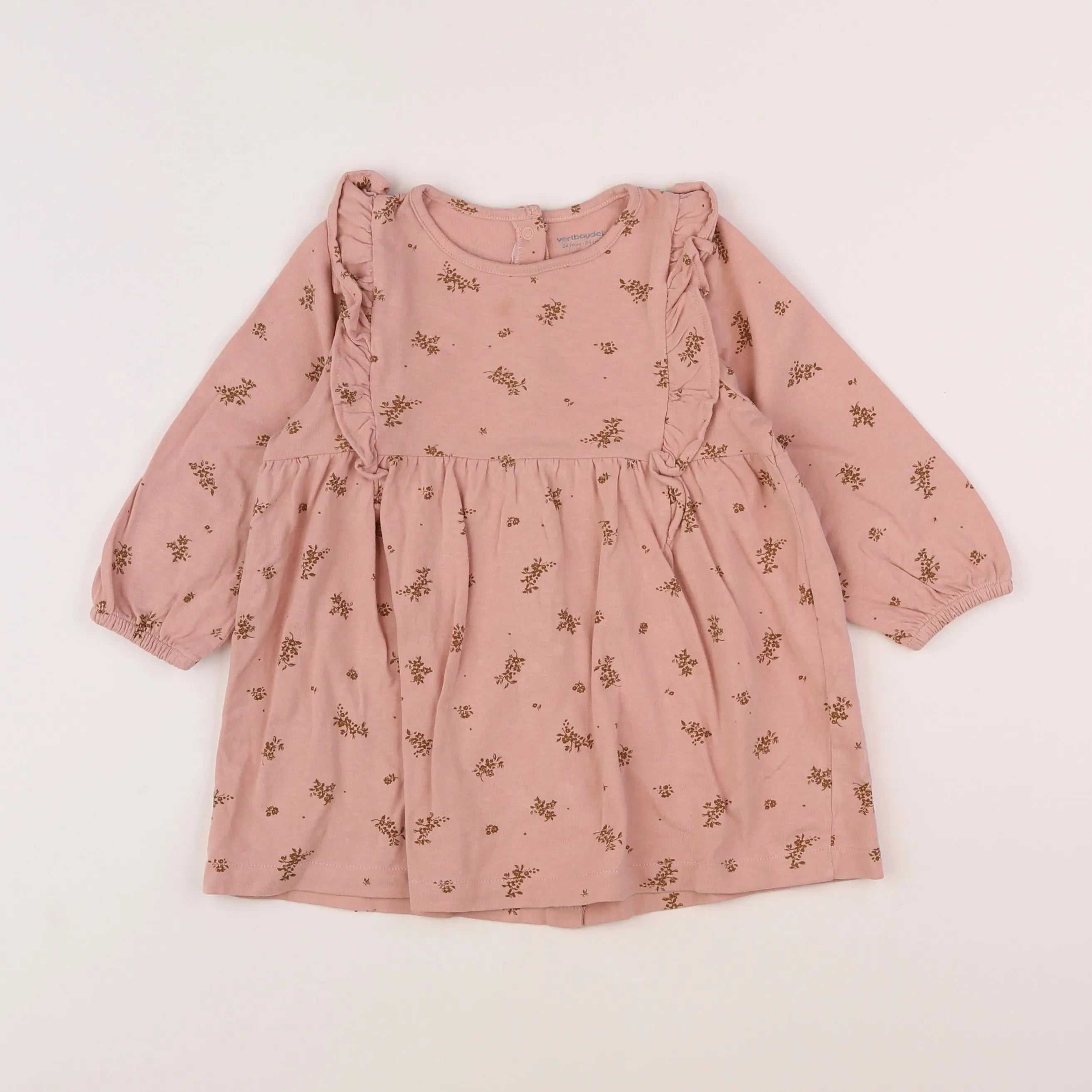 Vertbaudet - robe rose - 2 ans