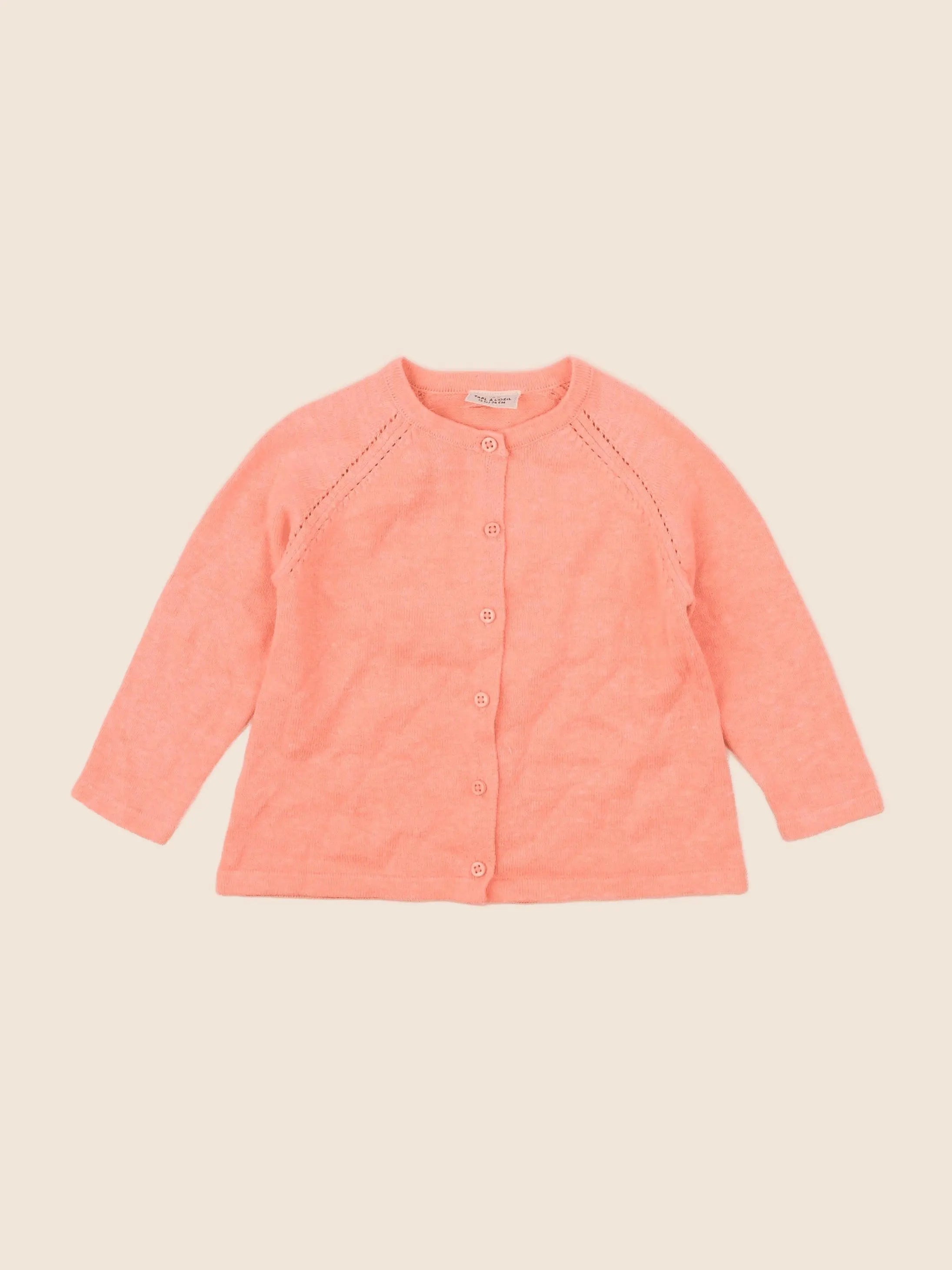Tape à l'oeil - gilet orange fluo - 12 mois