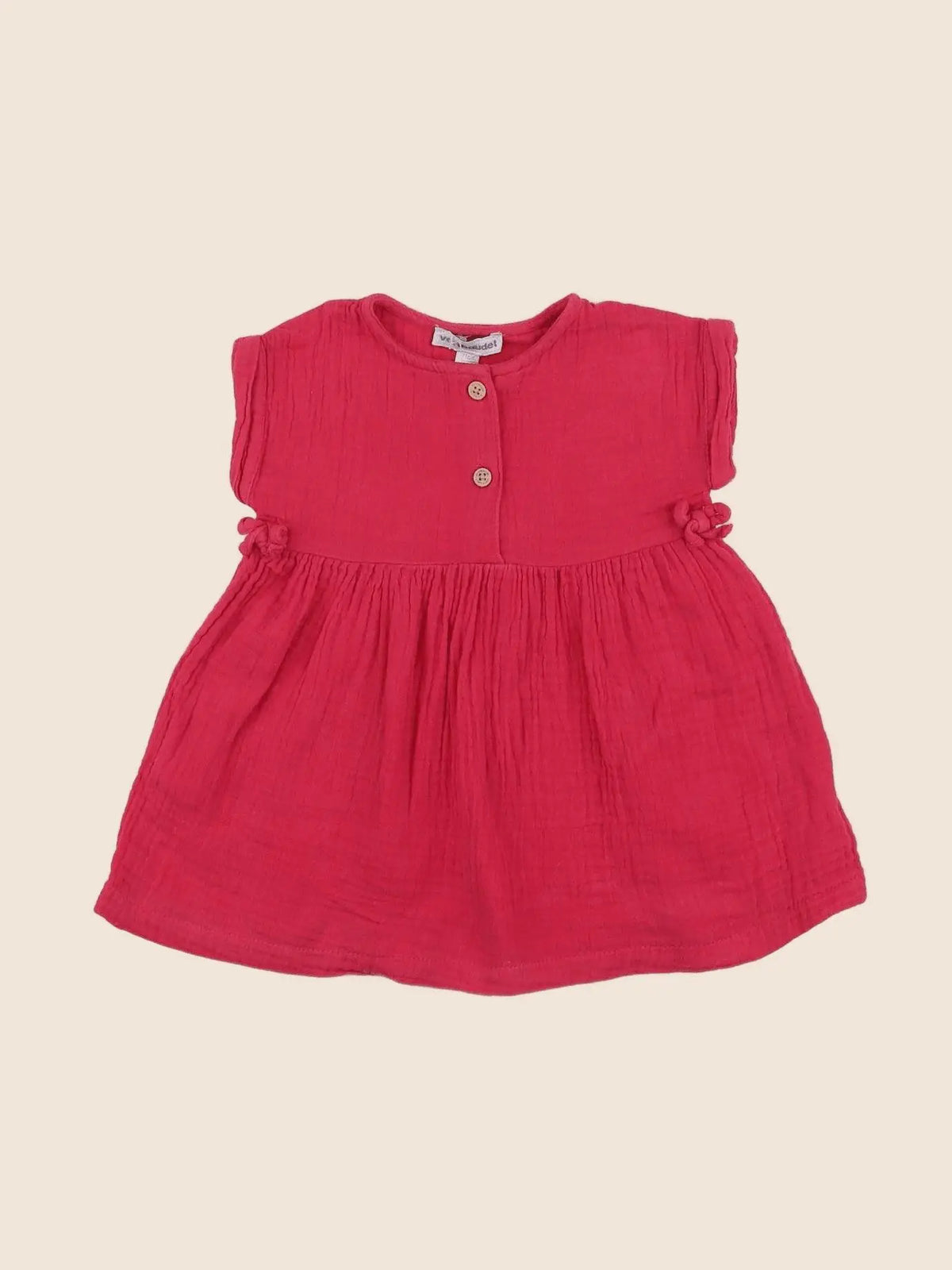 Vertbaudet - robe rose - 9 mois