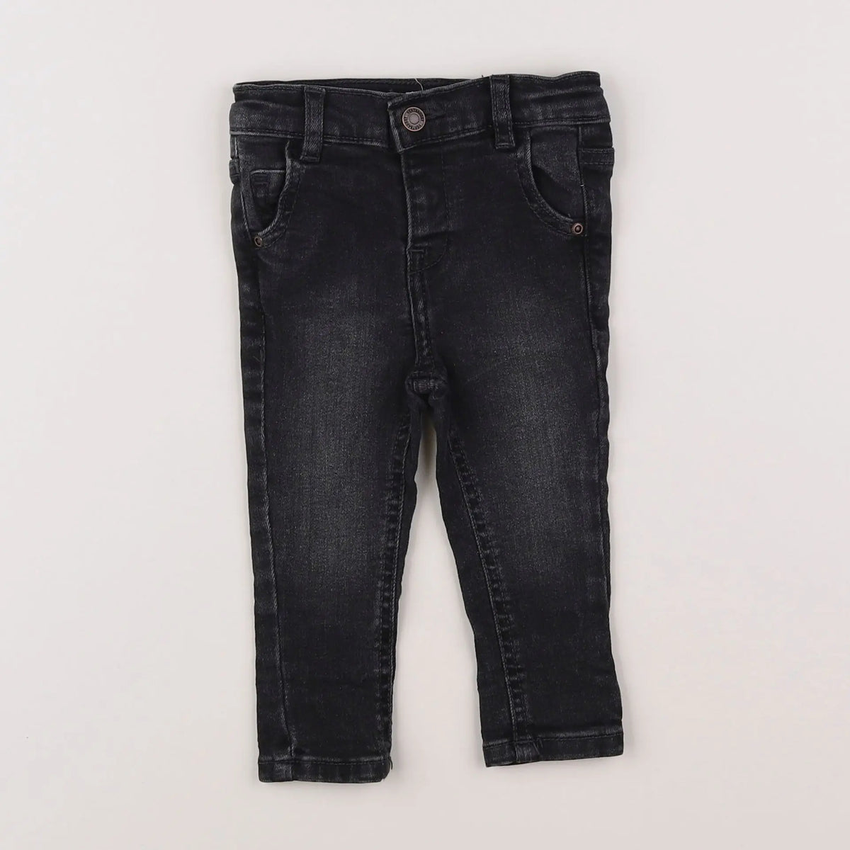Vertbaudet - jean gris - 6 mois