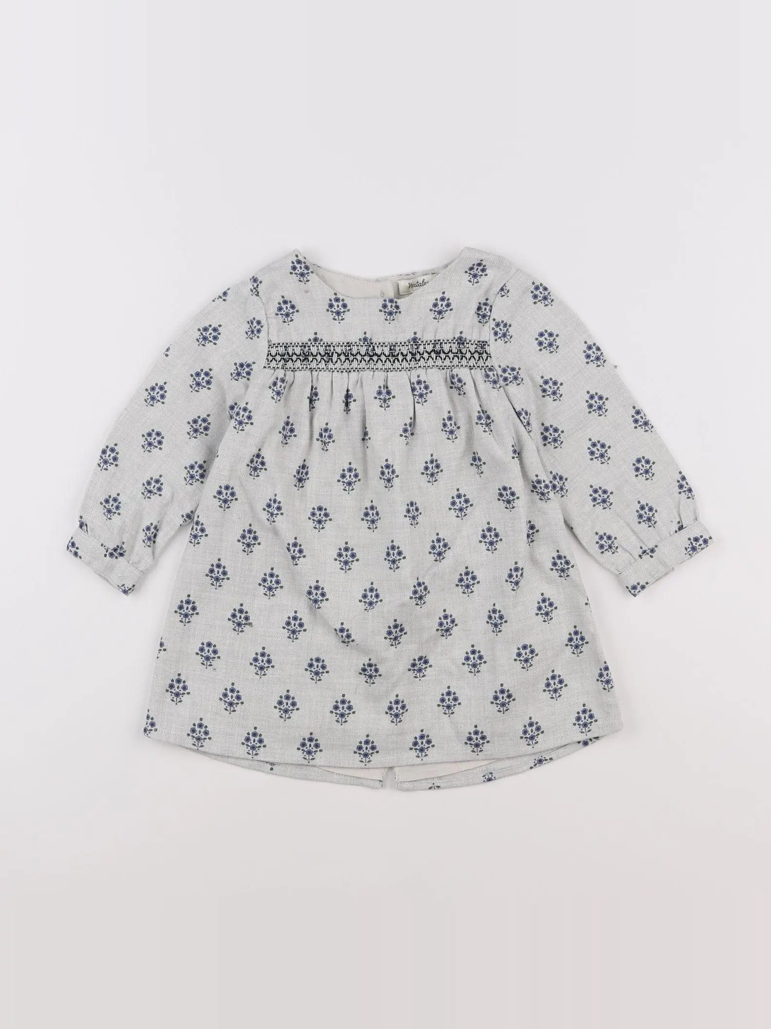 Natalys - robe gris - 12 mois