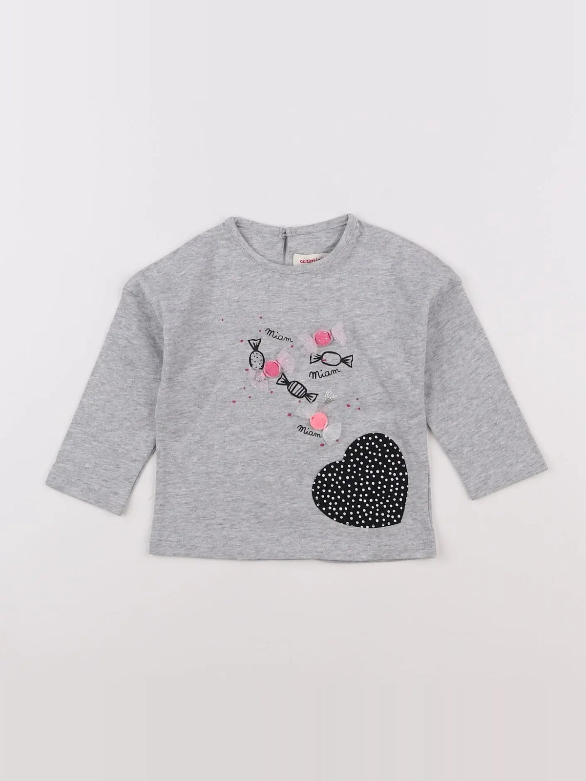 Catimini - tee-shirt gris - 12 mois