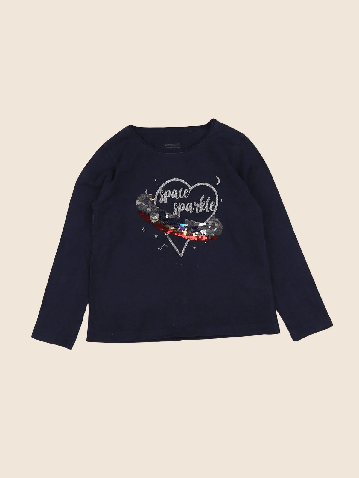 Vertbaudet - tee-shirt bleu - 4 ans