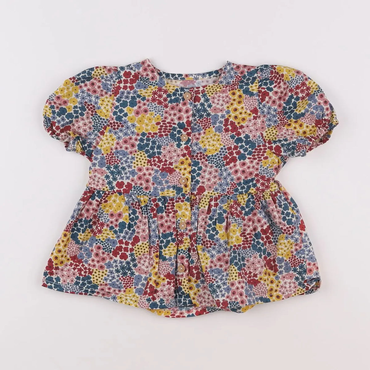 Vertbaudet - blouse multicolore - 18 mois