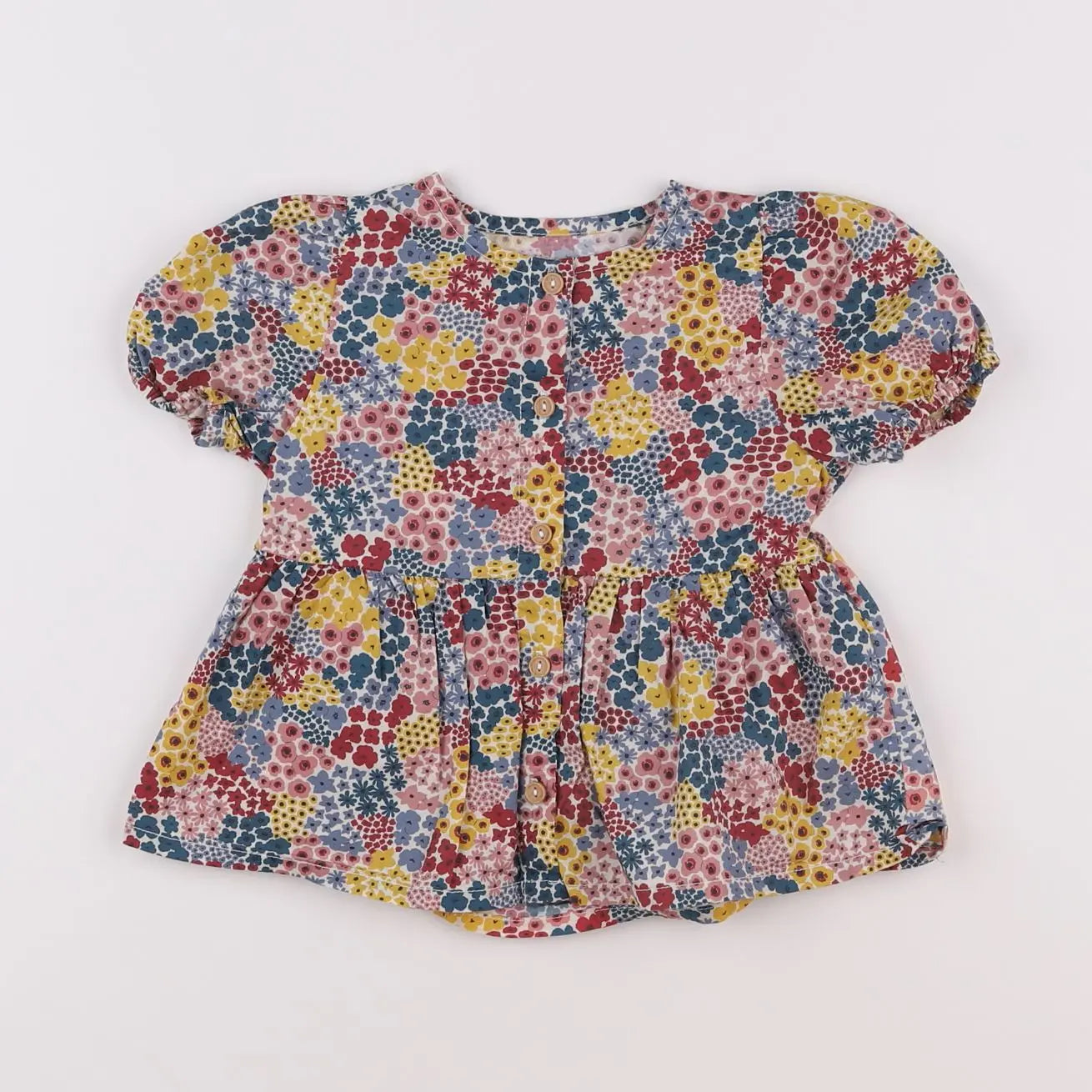 Vertbaudet - blouse multicolore - 18 mois