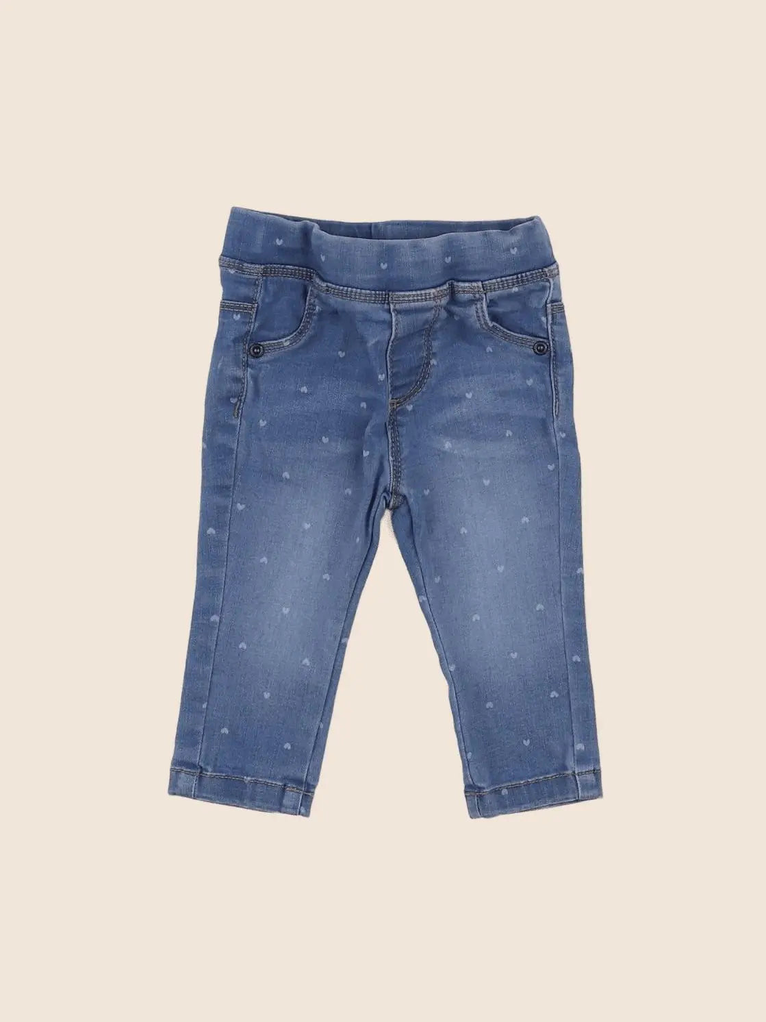 Vertbaudet - jegging bleu - 6 mois