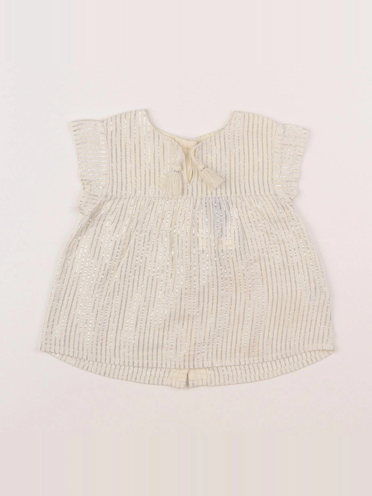 Louis Louise - blouse beige, argent - 18 mois