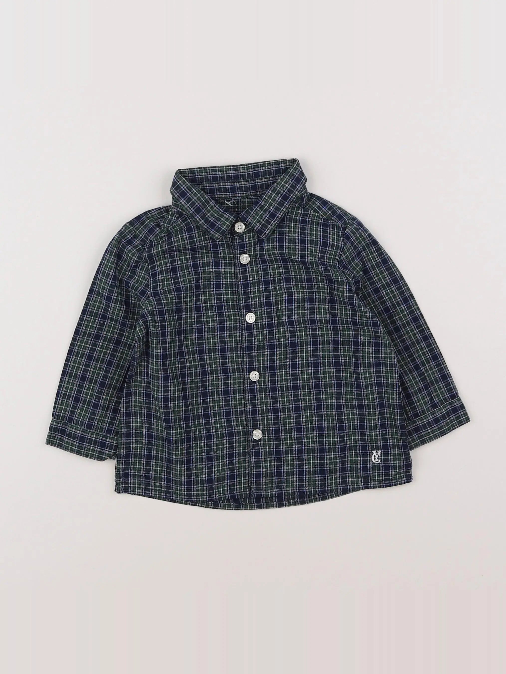 Cyrillus - chemise vert - 12 mois